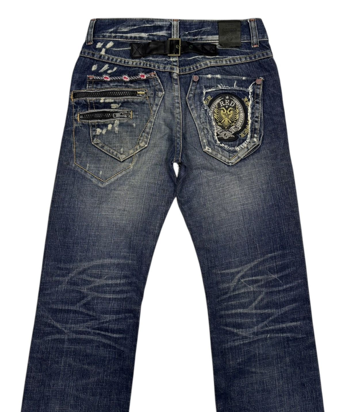 If Six Was Nine 🔥RED PEPPER DISTRESSED DENIM DOUBLE POCKET PUNK JEAN Size US 30 / EU 46 - 6 Thumbnail