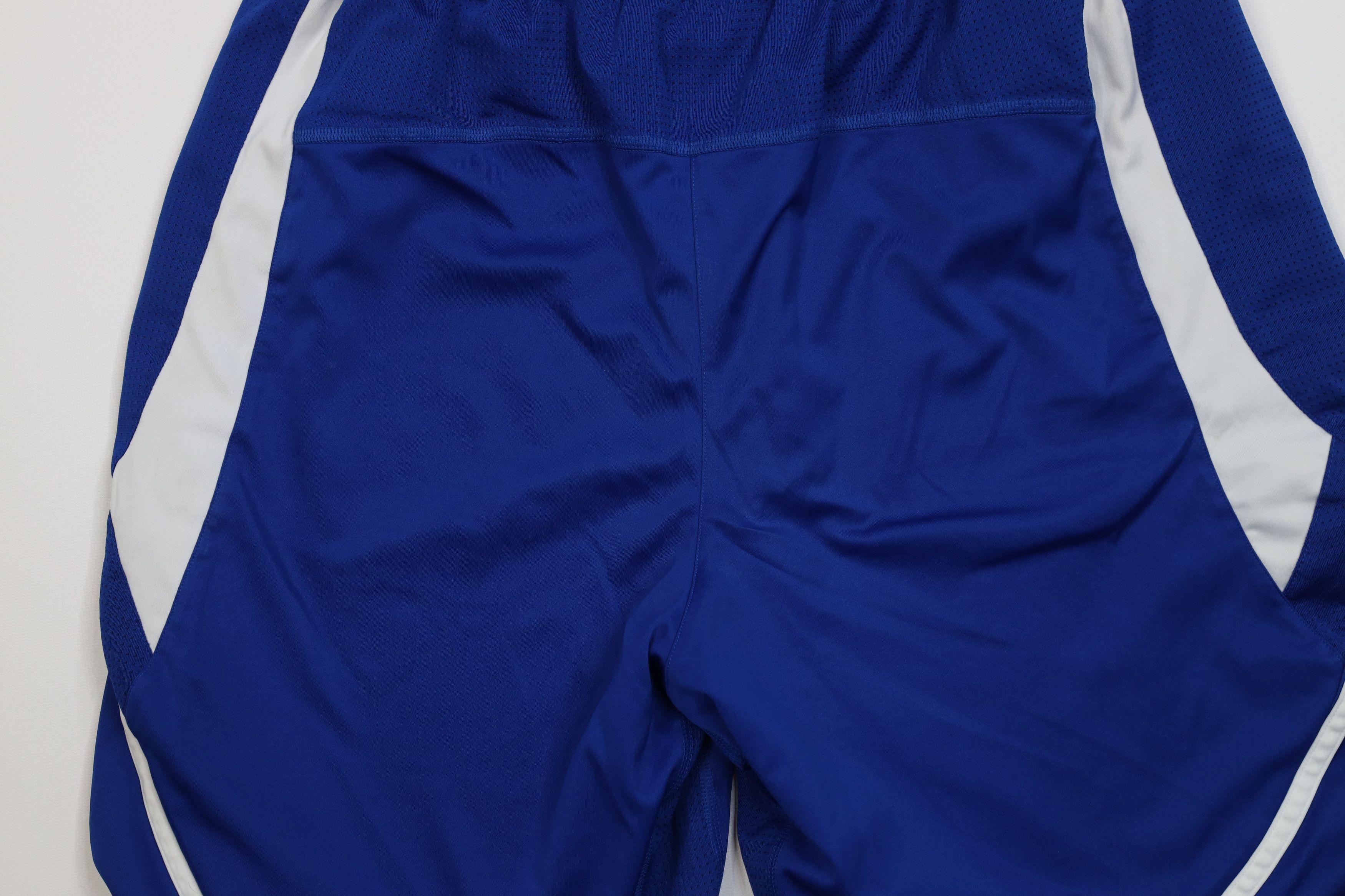 Adidas Adidas Team Issued Kansas University Basketball Shorts Blue Size US 32 / EU 48 - 12 Thumbnail