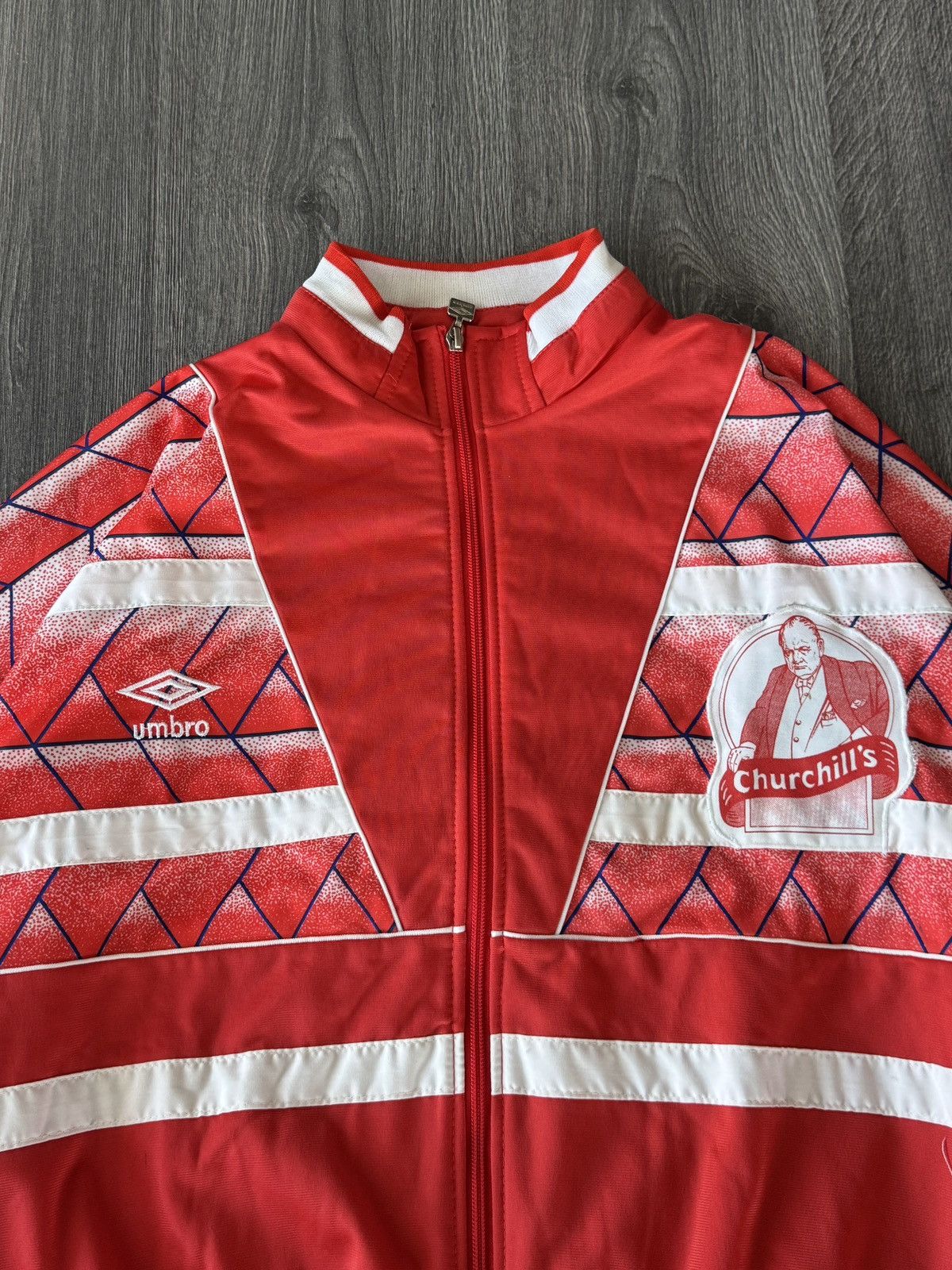Umbro 80-90s Umbro Churchill’s Custom Jacket Size US XXL / EU 58 / 5 - 4 Thumbnail