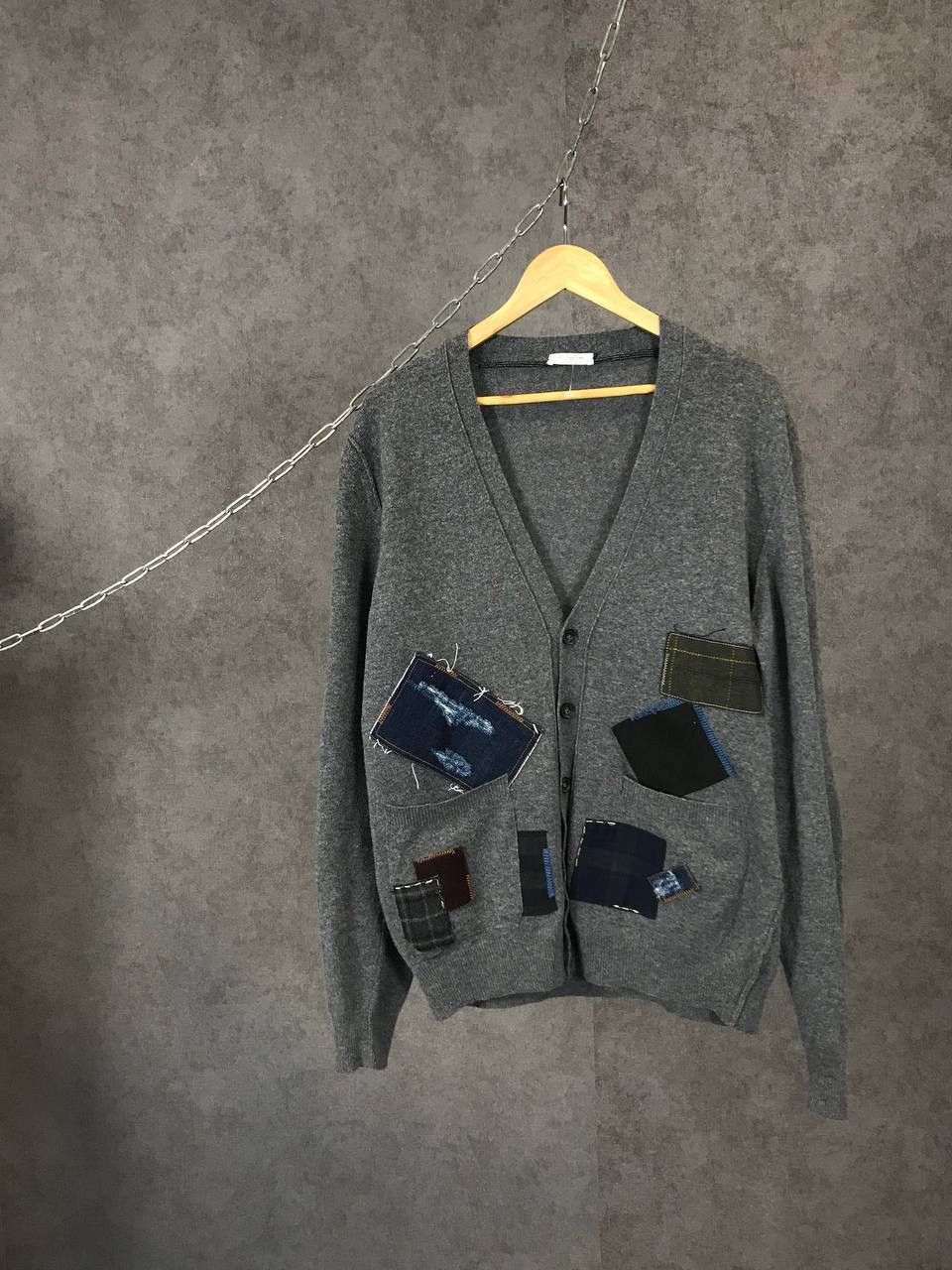 Designer Paolo Pecora Italian designer wool art cardigan Size US XL / EU 56 / 4 - 1 Thumbnail
