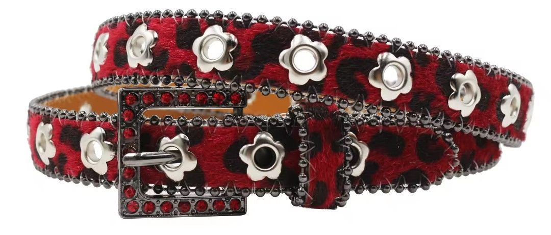 Vintage The rhine and the flower rivet blue lux belts Size ONE SIZE - 3 Thumbnail