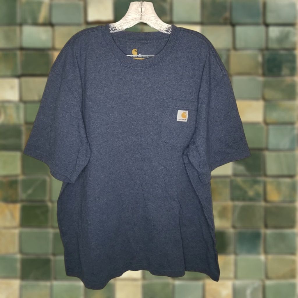 Carhartt Carhartt Shirt Men XL Short Sleeve Blue T-Shirt Mens Size US XL / EU 56 / 4 - 1 Thumbnail