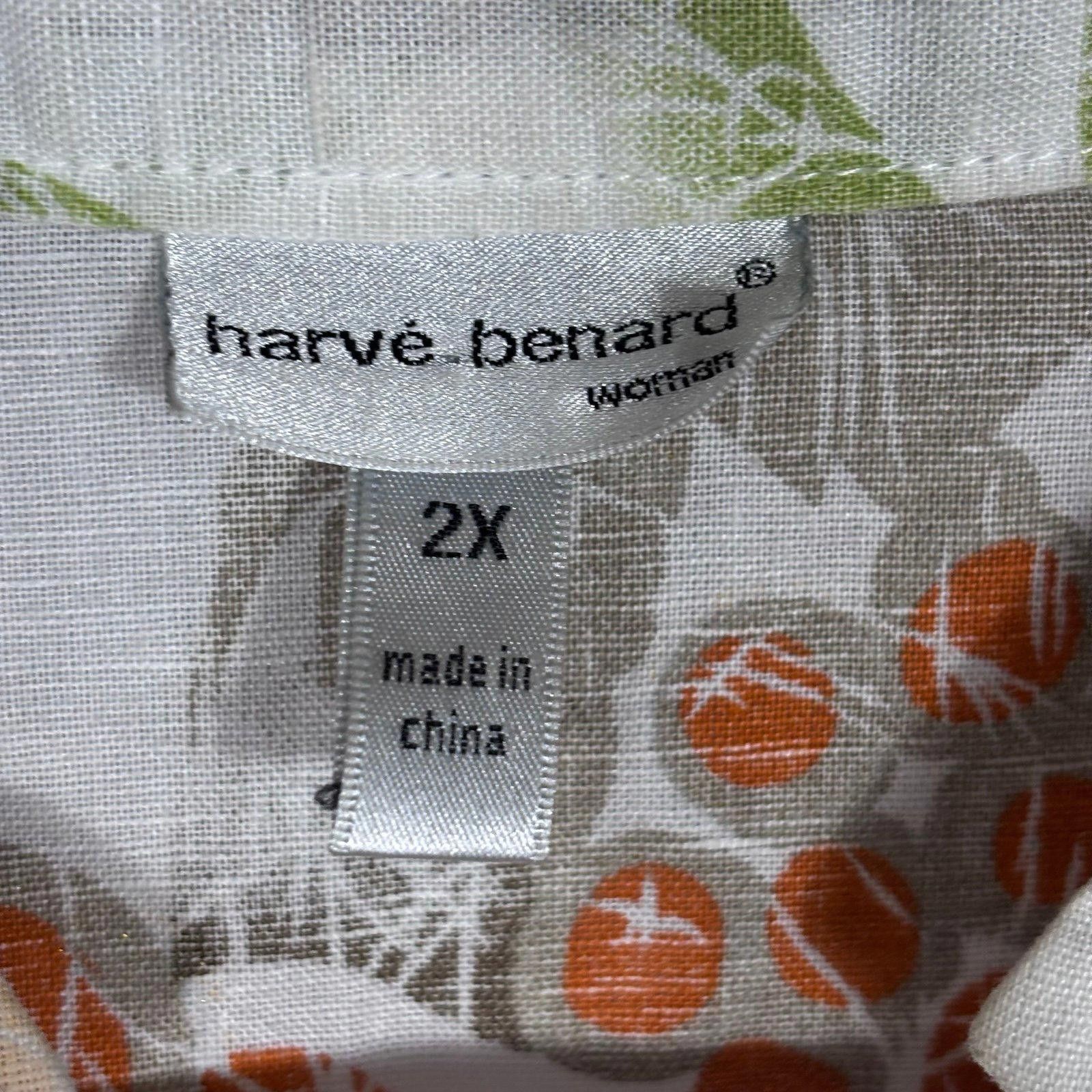 Harve Benard Harvé Benard Women's Floral Button-Up Shirt Size 2X Size XXL / US 16-18 / IT 52-54 - 5 Thumbnail