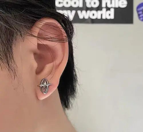 Designer × Vintage 🔥925 silver vintage star stud earrings Size ONE SIZE - 1 Thumbnail