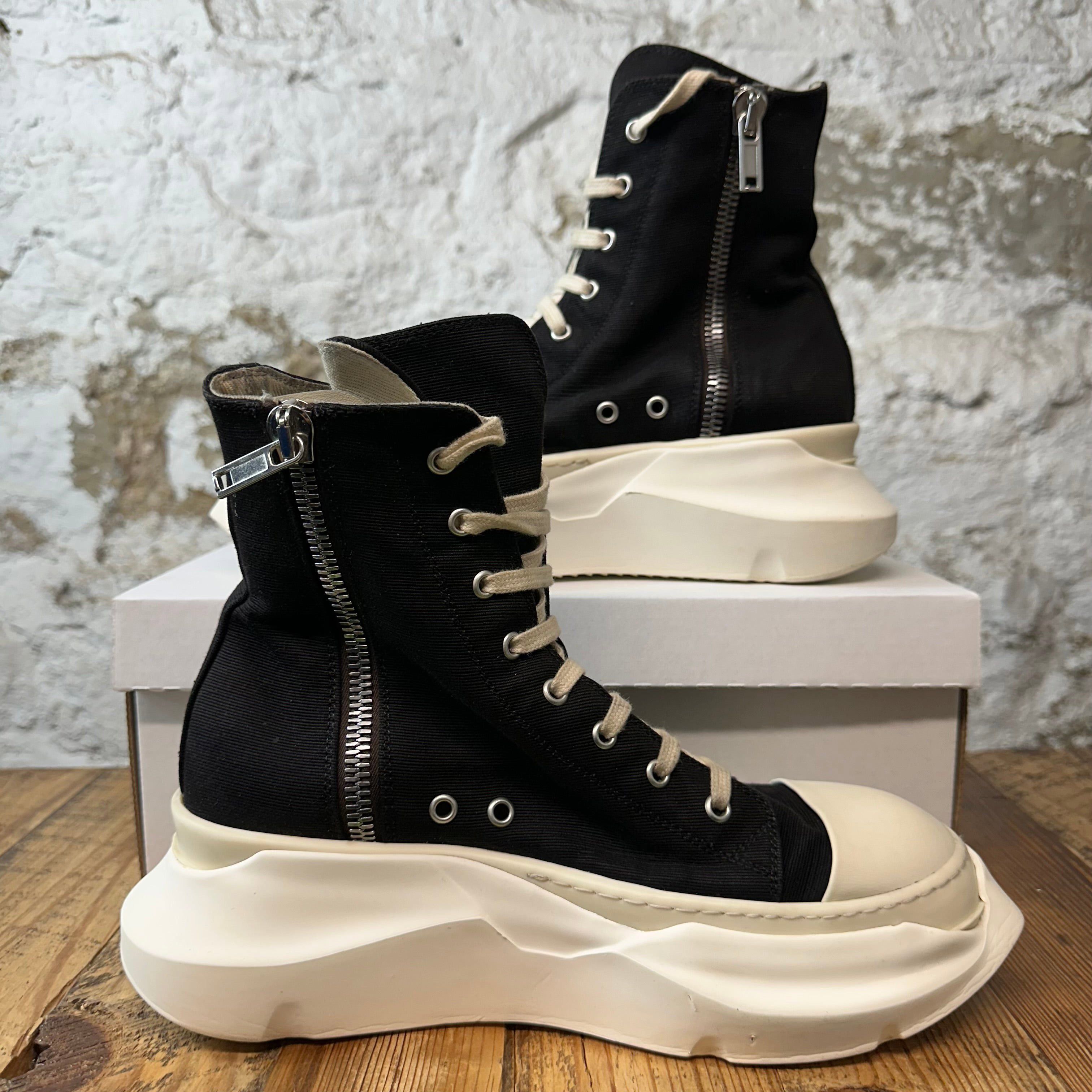 Rick Owens Rick Owens High Penta Abstract Black Milk Sneaker Sz 8 (41) Size US 8 / EU 41 - 2 Thumbnail