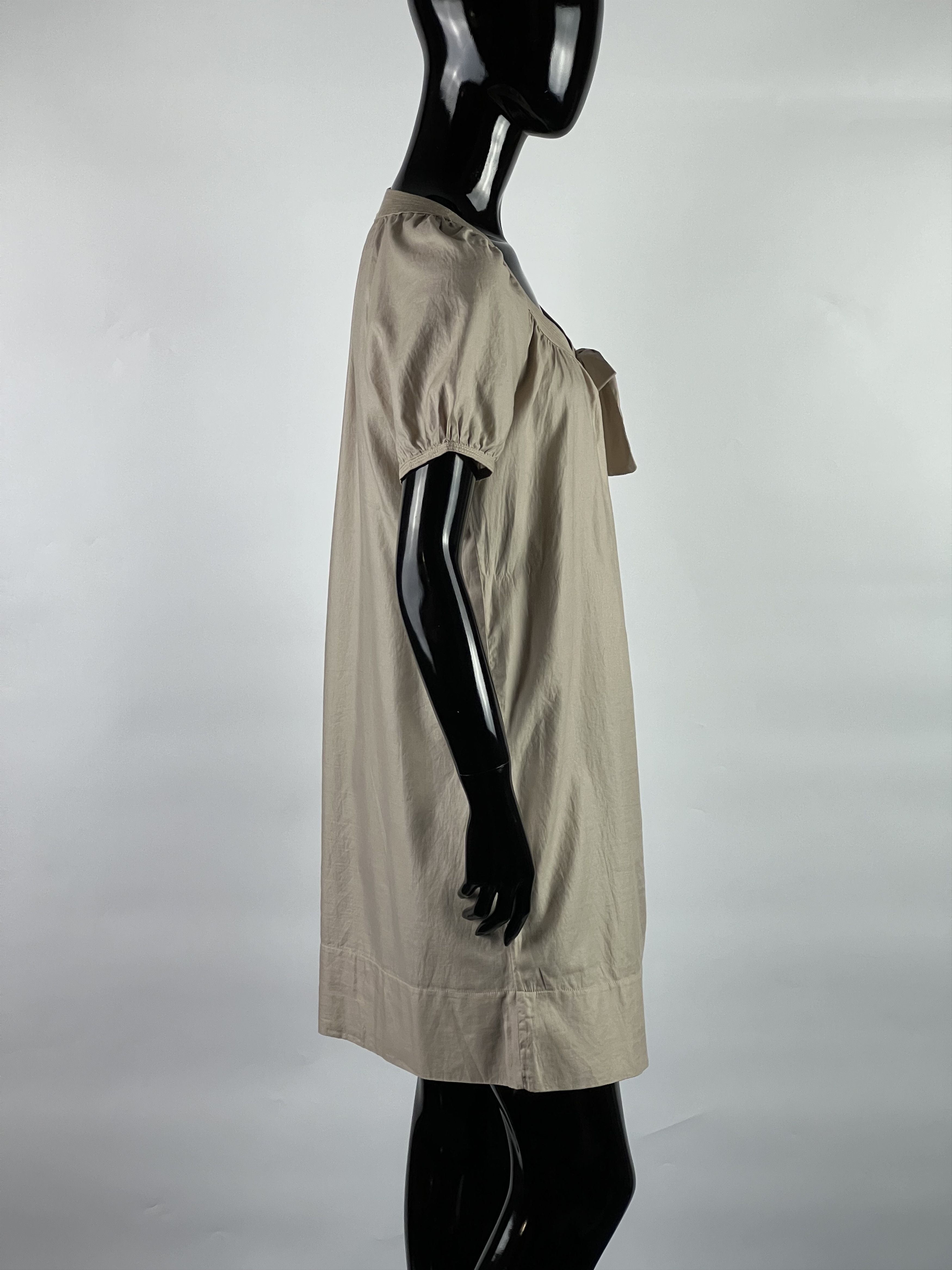 Sandro Sandro Vintage Beige Cotton Dress Size 1 Size S / US 4 / IT 40 - 2 Thumbnail