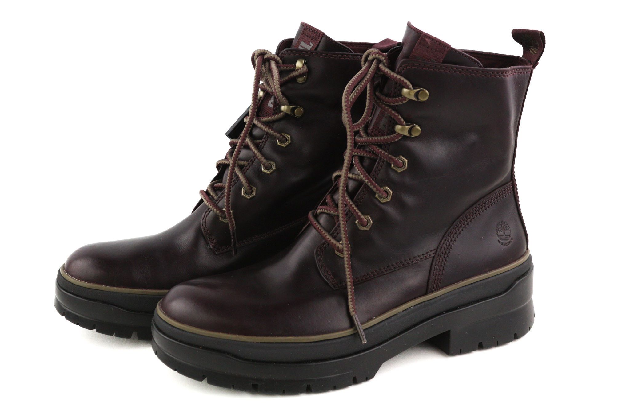 Timberland A2F7G UK7/7.5 Dark Leather Mid Top Lace Shoes 82398 Size US 9.5 / IT 39.5 - 2 Thumbnail