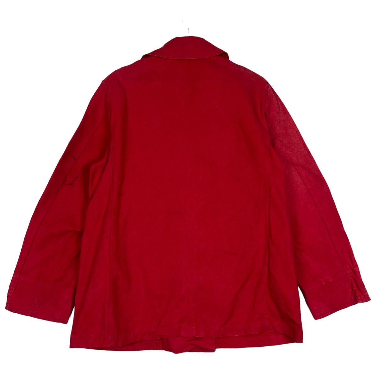 Japanese Brand 🔥 LET IT RIDE REAL CLOTHING RED NAVY DOUBLE BREAST COAT Size US M / EU 48-50 / 2 - 7 Thumbnail