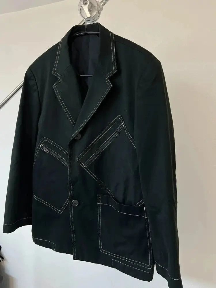 Yohji Yamamoto Yohji Yamamoto white lining multi pocket jacket Size US L / EU 52-54 / 3 - 4 Thumbnail