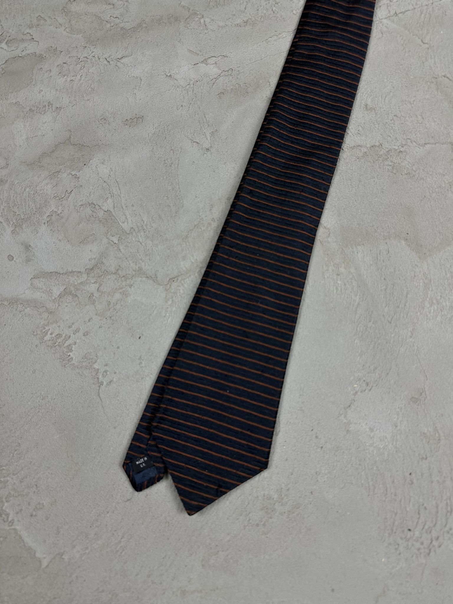 Aquascutum × Designer Vintage Aquascutum Silk Stripped Luxury Tie Size ONE SIZE - 2 Thumbnail