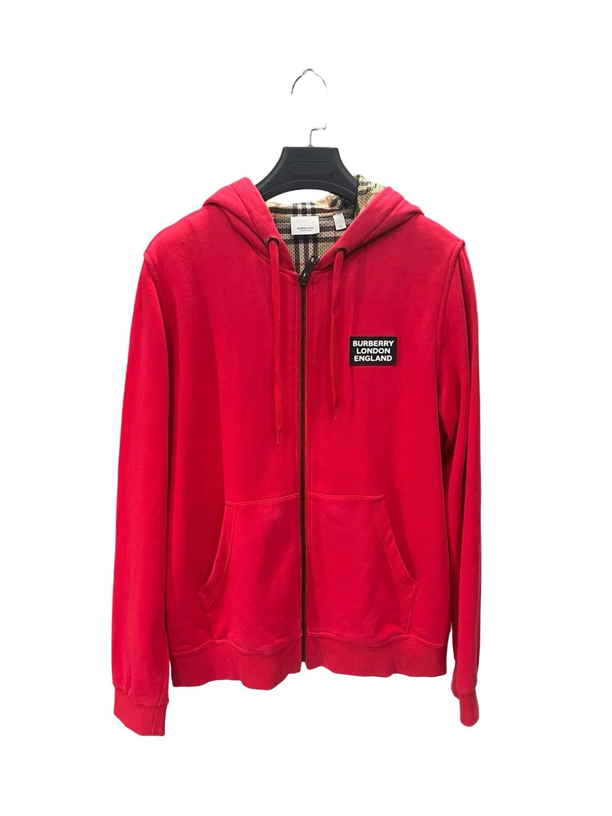 Burberry Burberry logo-patch cotton zip-up hoodie Size US M / EU 48-50 / 2 - 1 Thumbnail