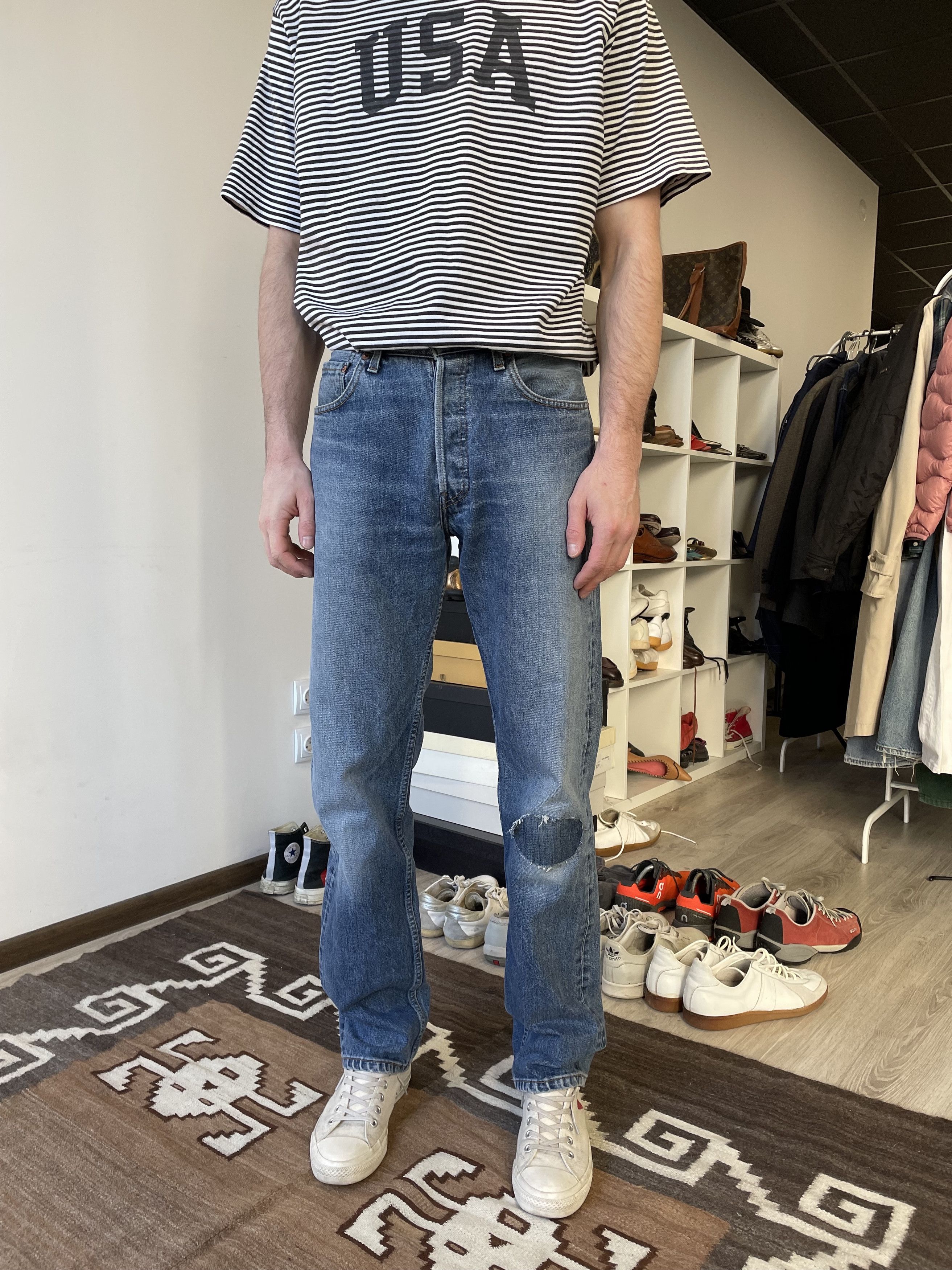 Jean Levis 517 Vintage Custom Denim Jeans 5637AC Size US 32 / EU 48 - 1 Thumbnail