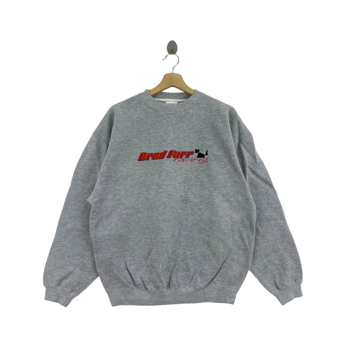 Vintage Vtg BRAD FURR RACING Speedways Calistoga Sweatshirt Pullover Size US L / EU 52-54 / 3 - 1 Thumbnail