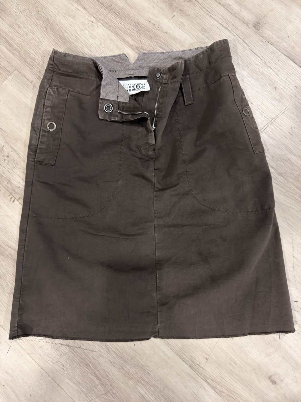 Maison Margiela MM6 Maison Margiela Brown Utility Skirt Size 27" / US 4 / IT 40 - 4 Thumbnail