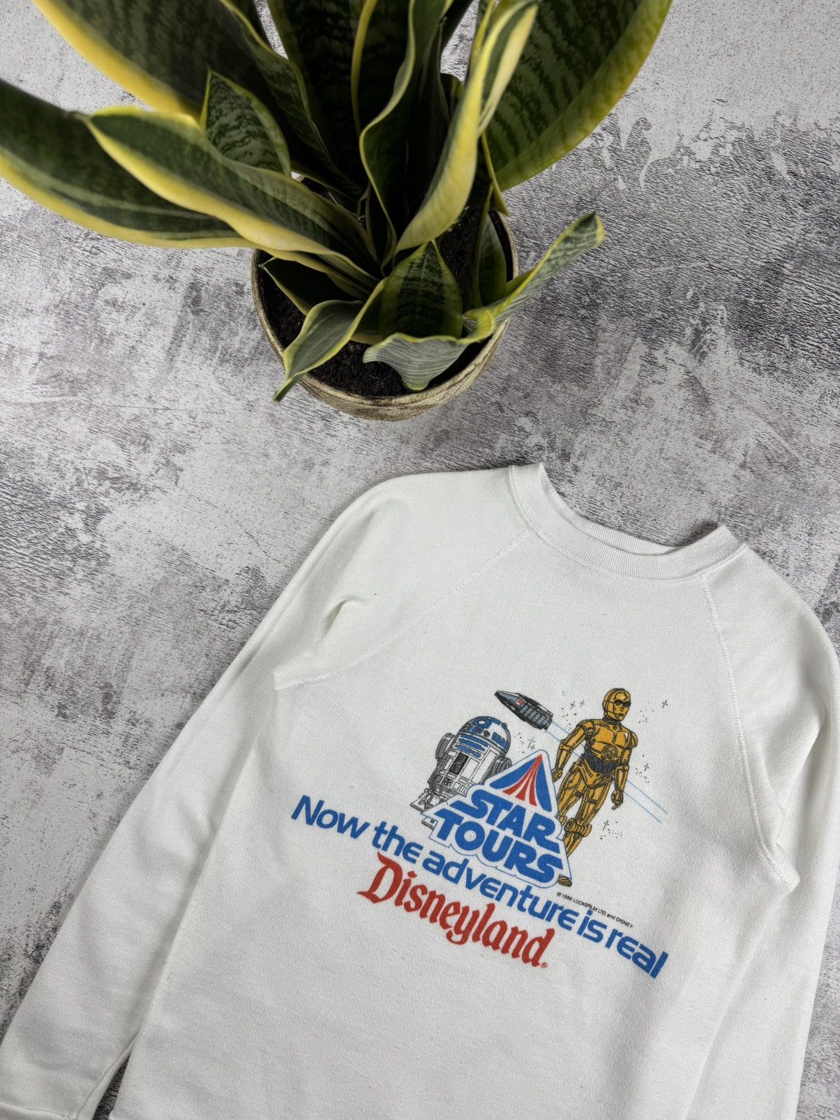 Disney VERY RARE Disney Star Wars 1986 Sweatshirt Hoodie Pullover Size US S / EU 44-46 / 1 - 8 Thumbnail