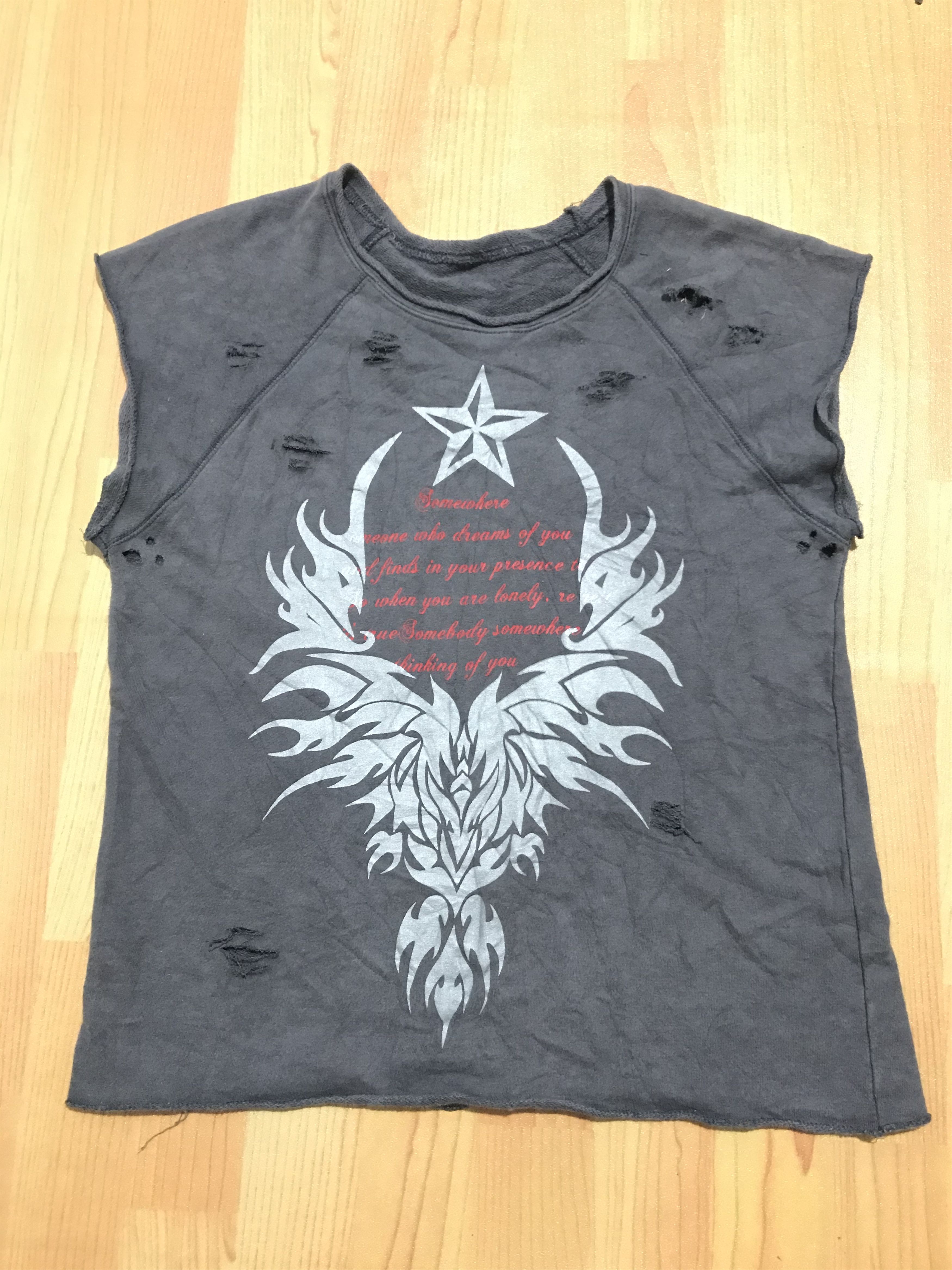 Le Grande Bleu (L.G.B.) Vintage Poem cut out distressed number nine style Size US M / EU 48-50 / 2 - 3 Thumbnail