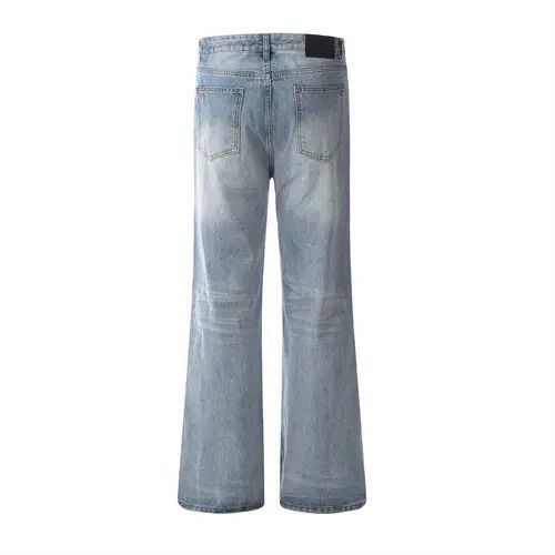 Japanese Brand × Jean Pants American retro washed distressed loose flared jeans Size US 34 / EU 50 - 3 Thumbnail