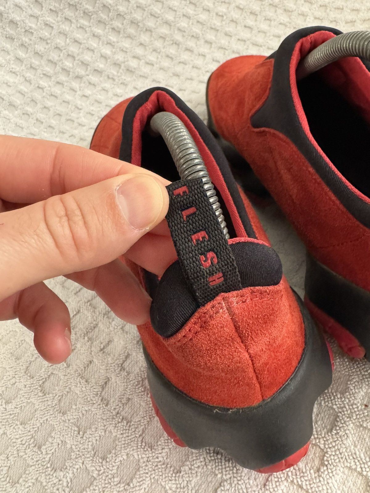 Oakley Vintage Y2K Oakley Flesh Shoes Red Suede Size 9 Bottlecap Size US 9 / EU 42 - 9 Thumbnail