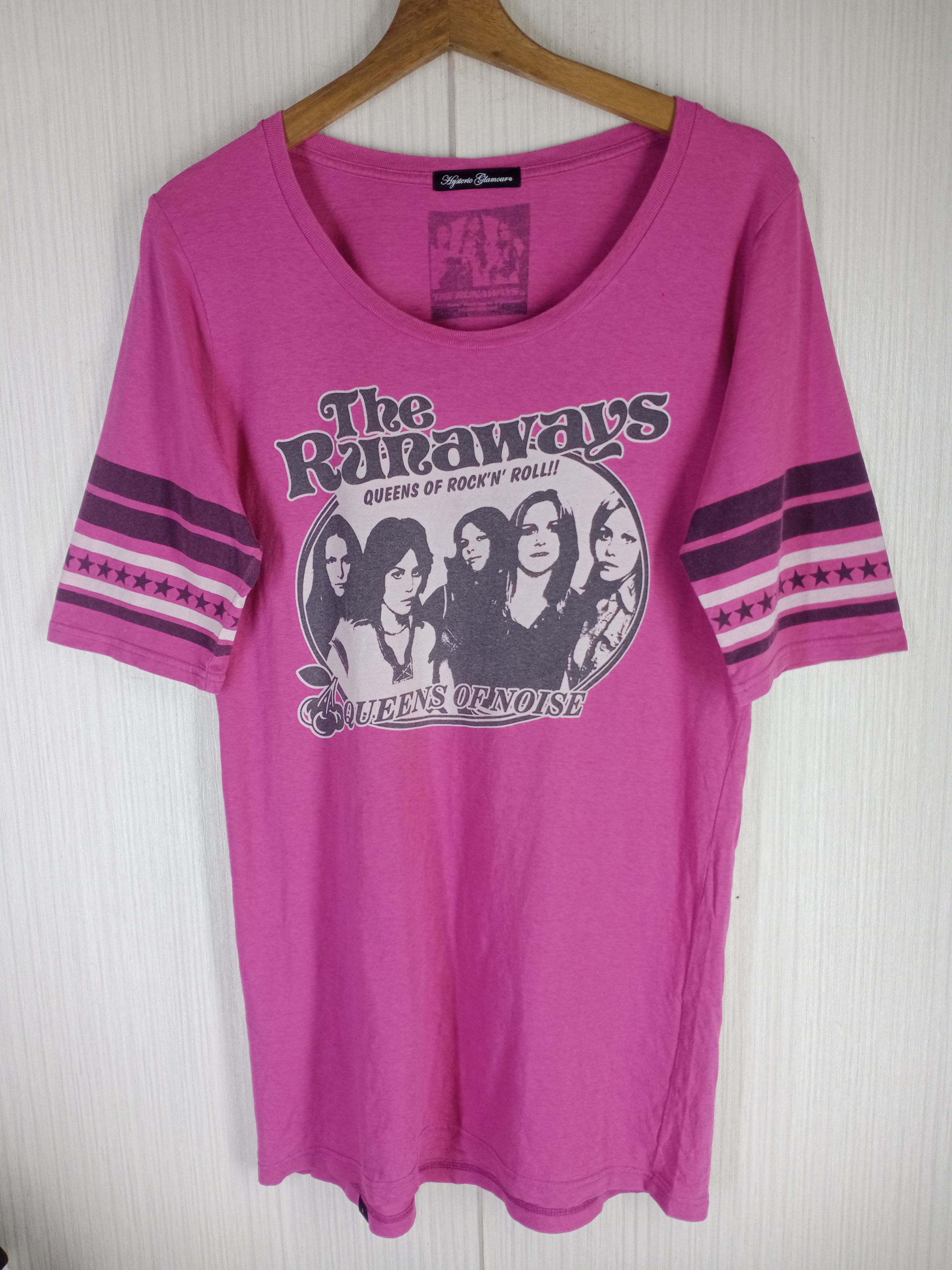 ヒステリックグラマー バンドTシャツ the runaways HYSTERIC GLAMOUR ヒステリックグラマー 0214CT08 THE RUNAWAYS
