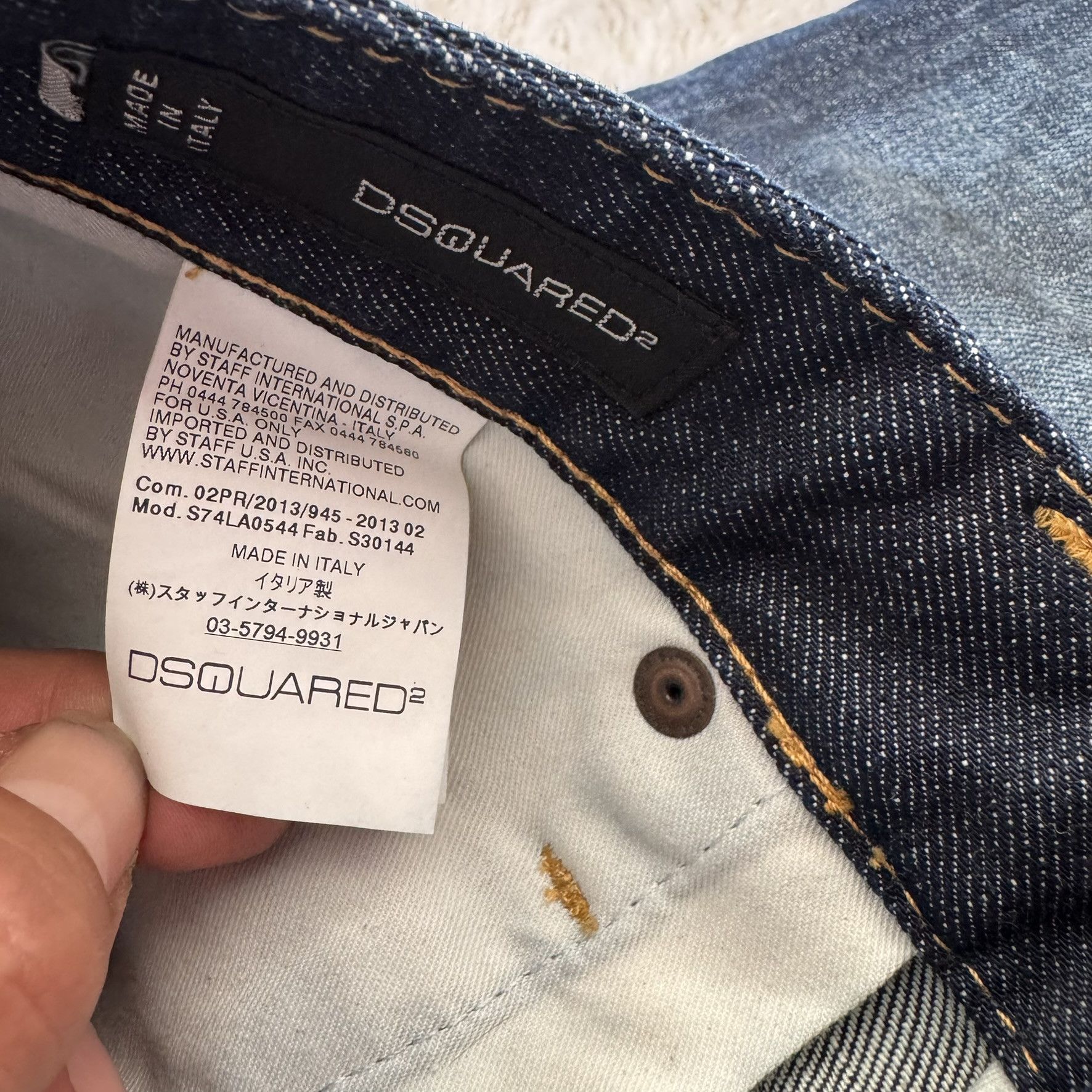 Dsquared2 Dsquared2 Distressed Paint-Splatter Biker Jeans w/ Zipper Size US 32 / EU 48 - 9 Thumbnail