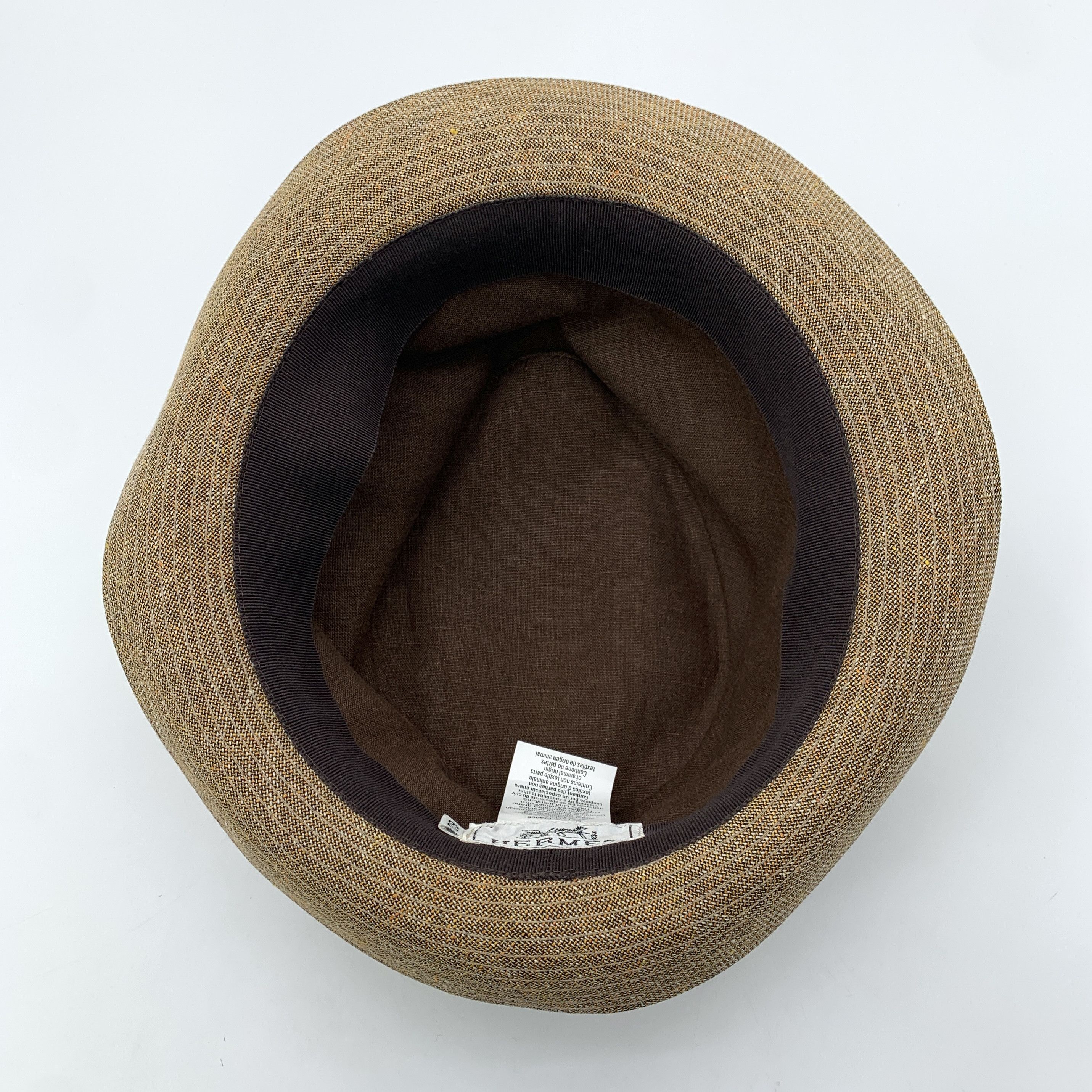 Hermes Hermes Linen Bucket Hat Brown (60 cm) Size ONE SIZE - 6 Thumbnail