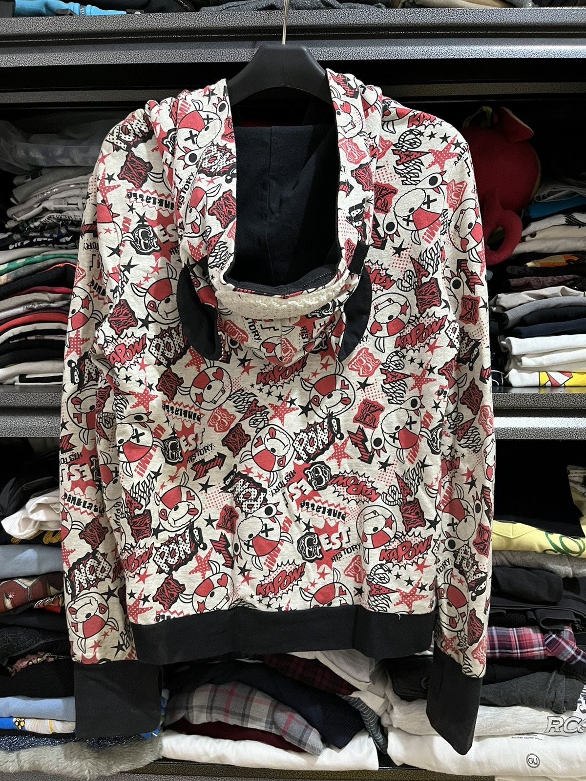 Hysteric Glamour 💸BINDINGOFFER💸Pinklatte dogs caracter hoodie Size S / US 4 / IT 40 - 2 Thumbnail