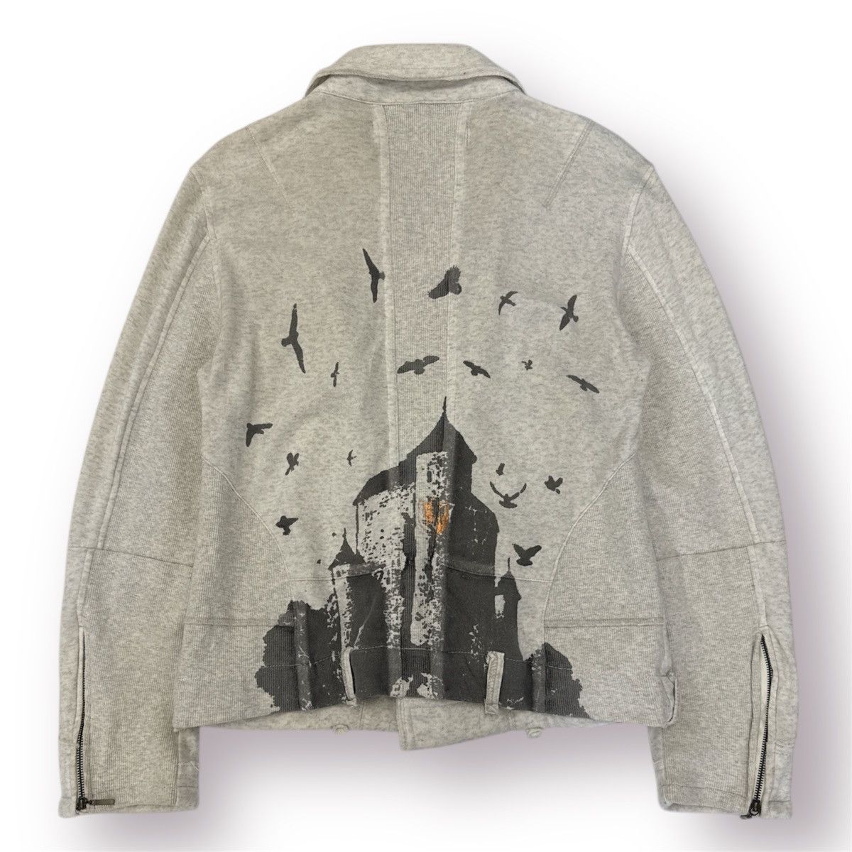 In The Attic 🔥 ANARCHISM LAGUST GOTHIC CROPED SWEAT JACKET Size XS / US 0-2 / IT 36-38 - 14 Thumbnail