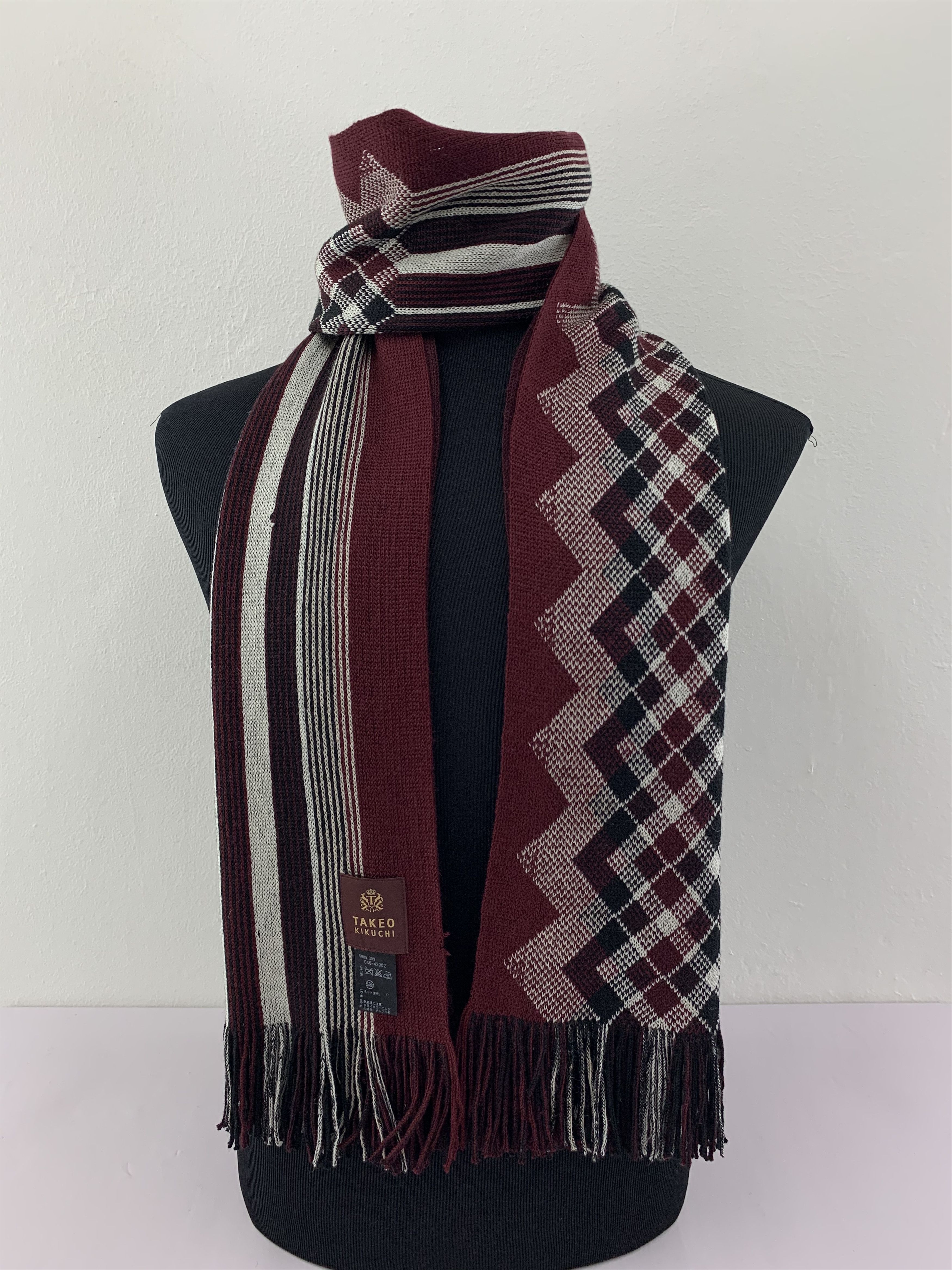 Takeo Kikuchi Takeo Kikuchi Scarf Wool Muffler Neck Wrap BL4099 Size ONE SIZE - 1 Thumbnail