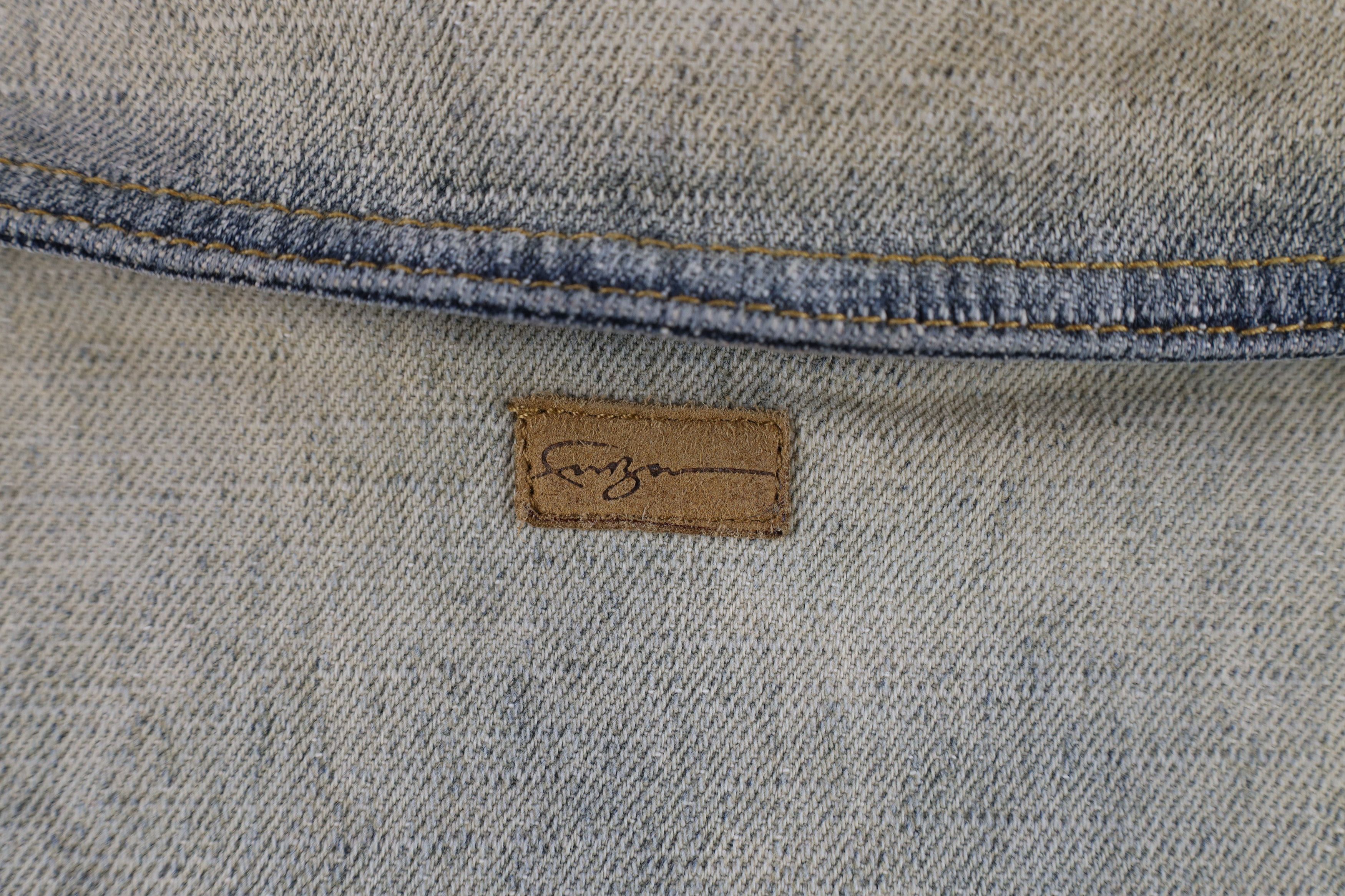 Fubu × Vintage Vintage FUBU Spell Out Stretch Denim Jean Trucker Jacket Size XL / US 12-14 / IT 48-50 - 15 Thumbnail