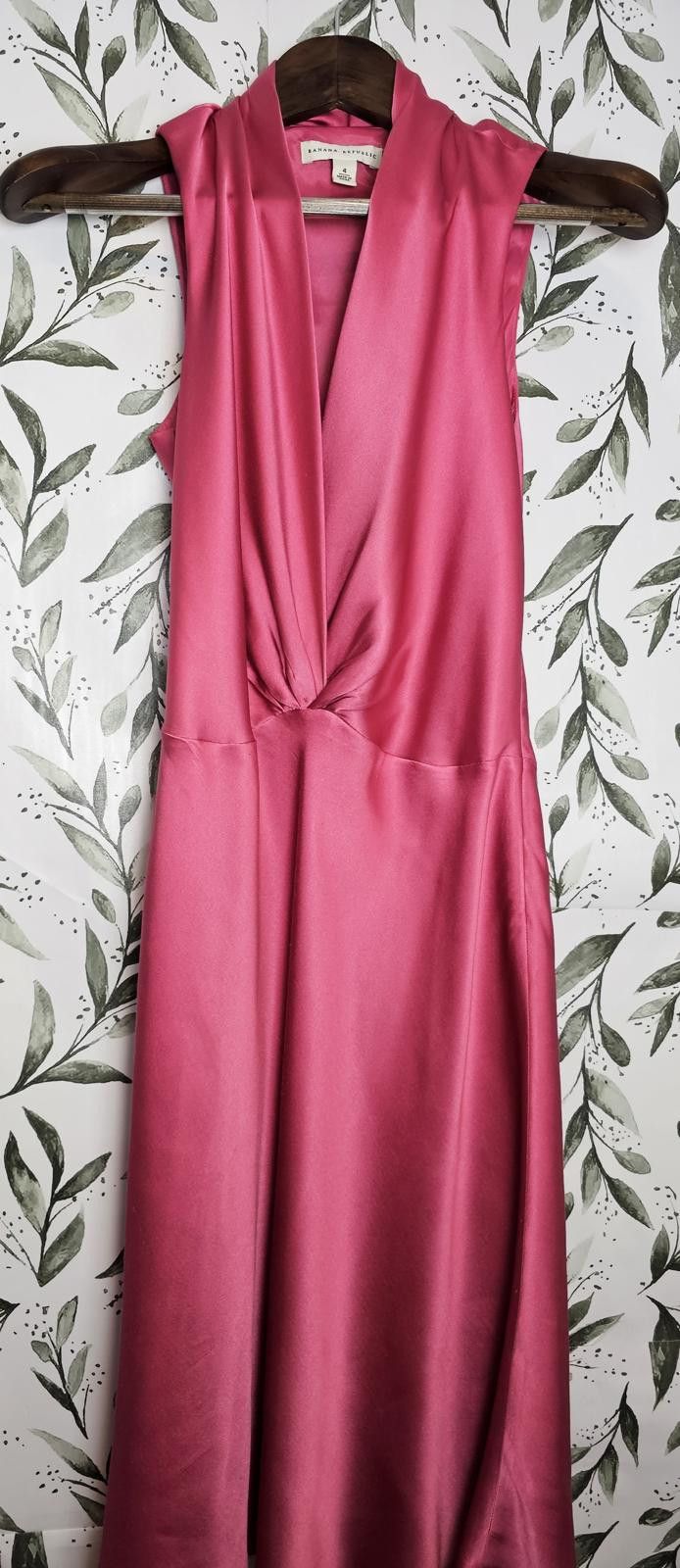 Banana Republic Banana Republic Dress Pink Women Size 4 100% Silk Size S / US 4 / IT 40 - 2 Thumbnail