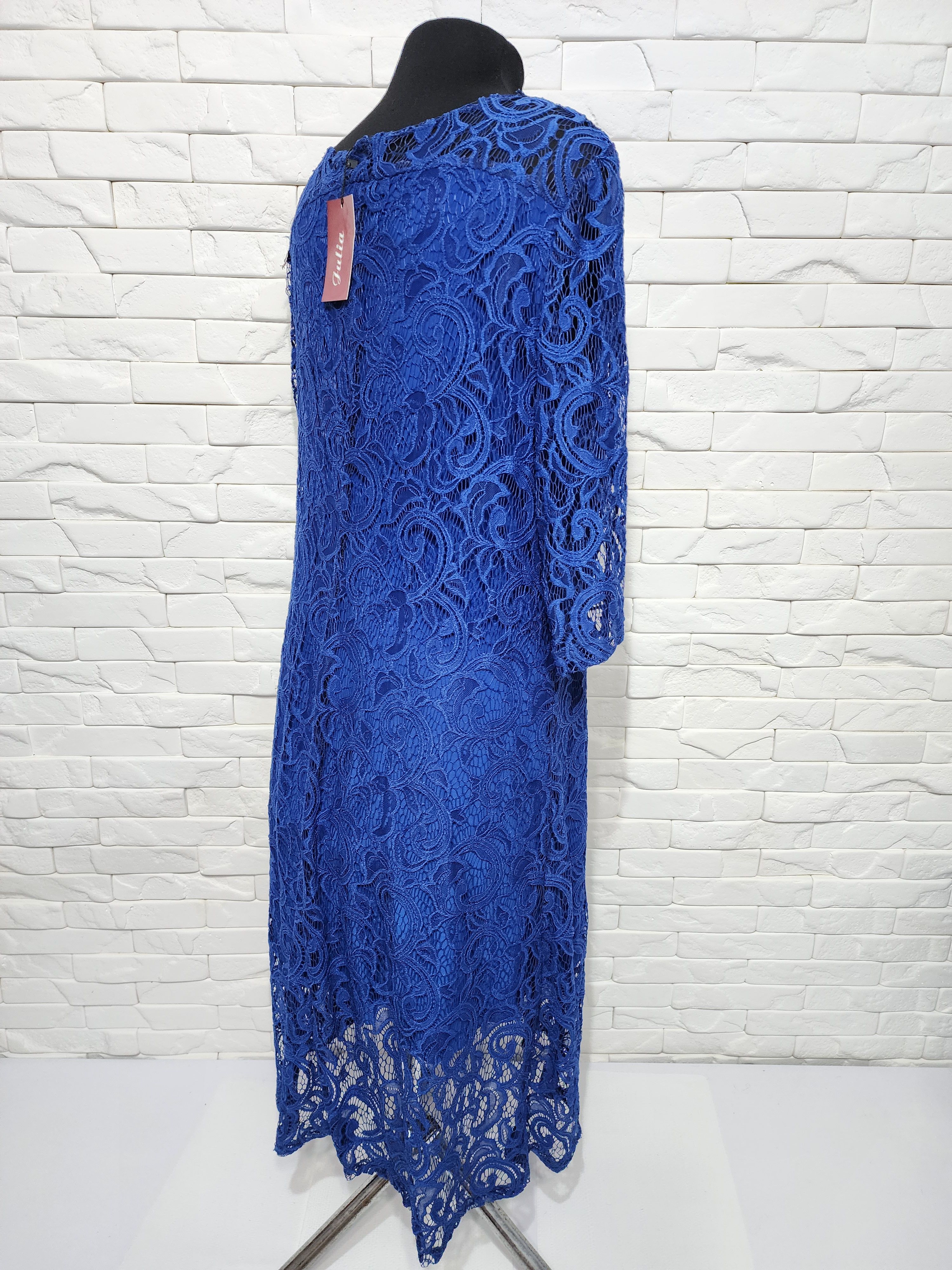 Uniqlo Women's blue guipure long dress. Size XXL / US 16-18 / IT 52-54 - 5 Thumbnail