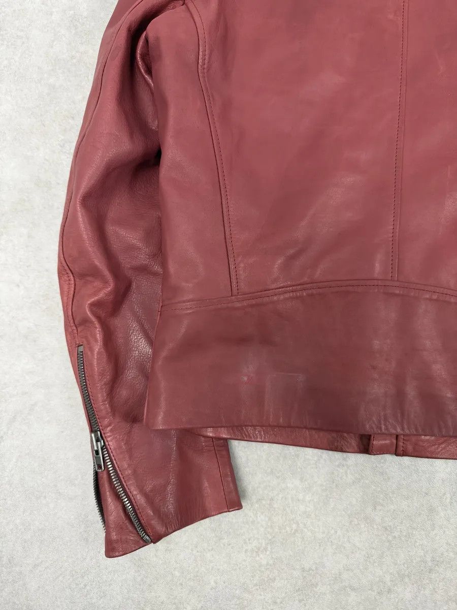 Maison Margiela SS2012 Maison Margiela 5 Zip Red Leather Jacket Size US M / EU 48-50 / 2 - 9 Thumbnail