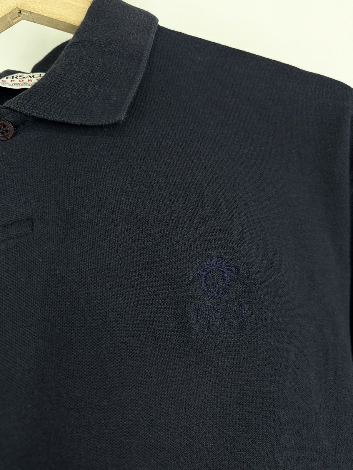 Versace 🇮🇹 Vintage 90s Versace Sport Jeans Couture Polo T-Shirt Y2K Size US M / EU 48-50 / 2 - 4 Thumbnail