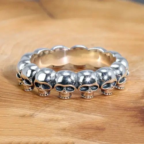 Jewelry Punk skull ring Size ONE SIZE - 1 Thumbnail
