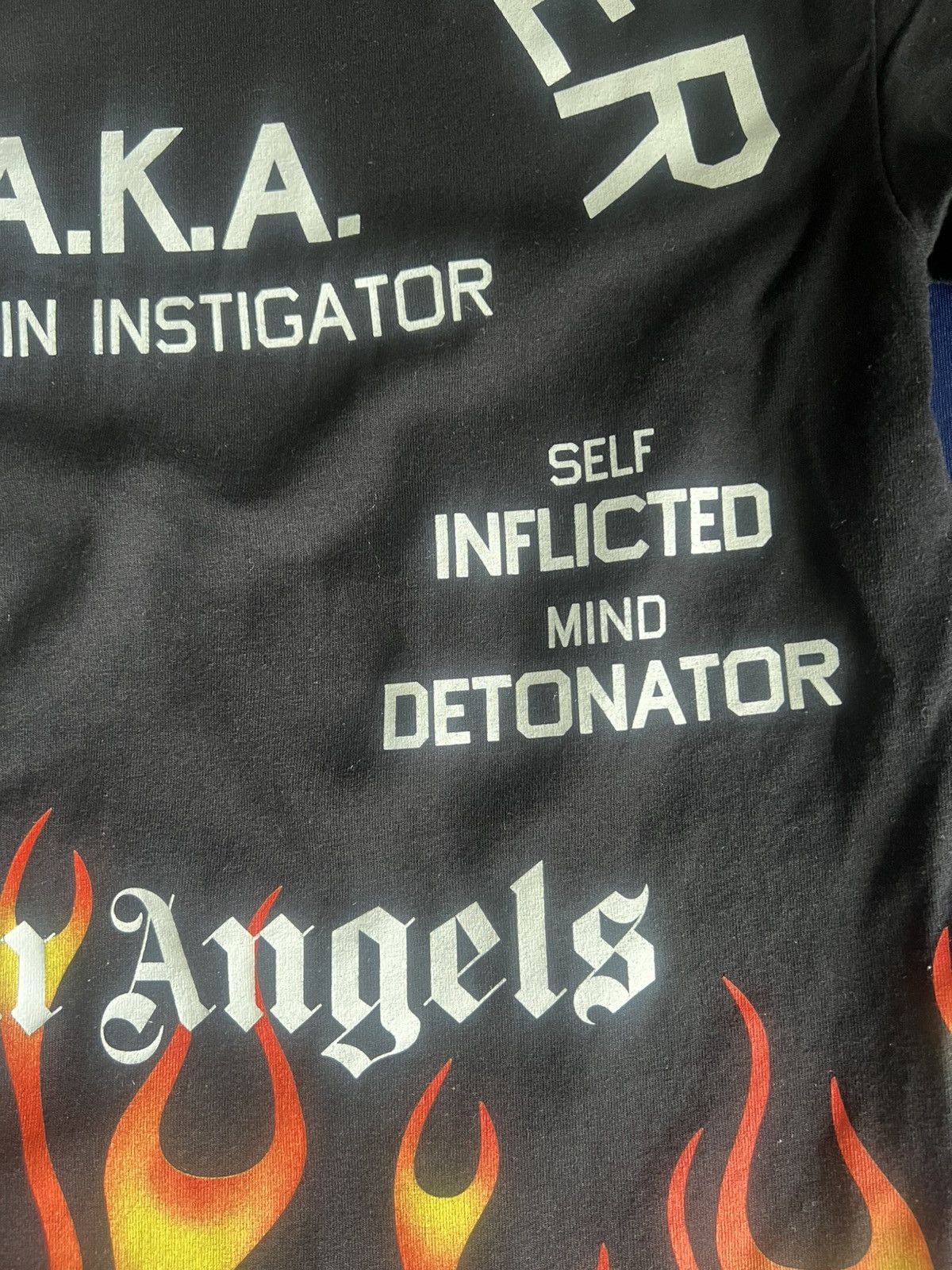 Palm Angels Palm Angels ‘Fire Flames’ T-Shirt Size US XS / EU 42 / 0 - 7 Thumbnail