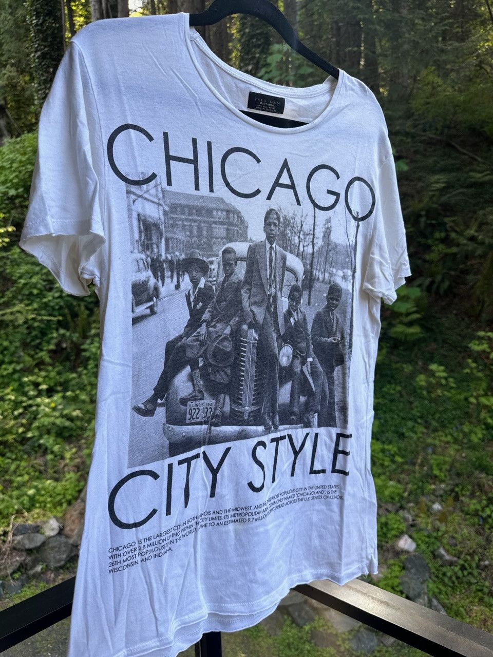 Zara Zara Chicago City Style Tee Size US L / EU 52-54 / 3 - 1 Thumbnail