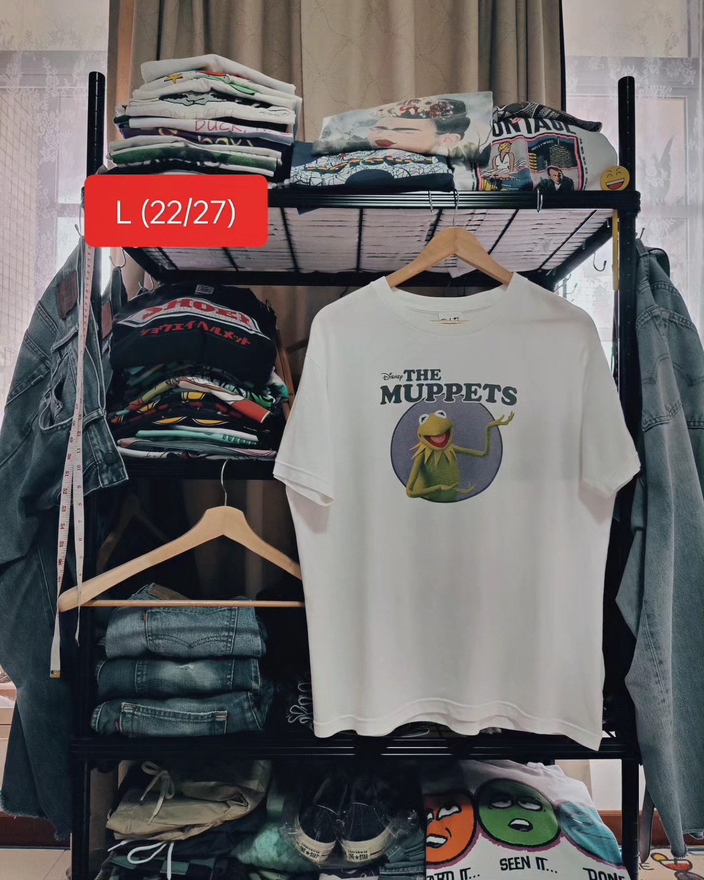 Disney × Vintage Disney the Muppets, Kermit the Frog 🐸 Size US L / EU 52-54 / 3 - 5 Thumbnail