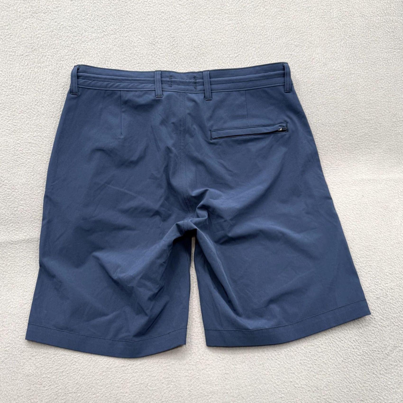 Vintage Wellen Shorts Mens 32 Blue Chino Stretch Quick Dry 9 Inseam Drawstring Casual Size US 32 / EU 48 - 2 Thumbnail