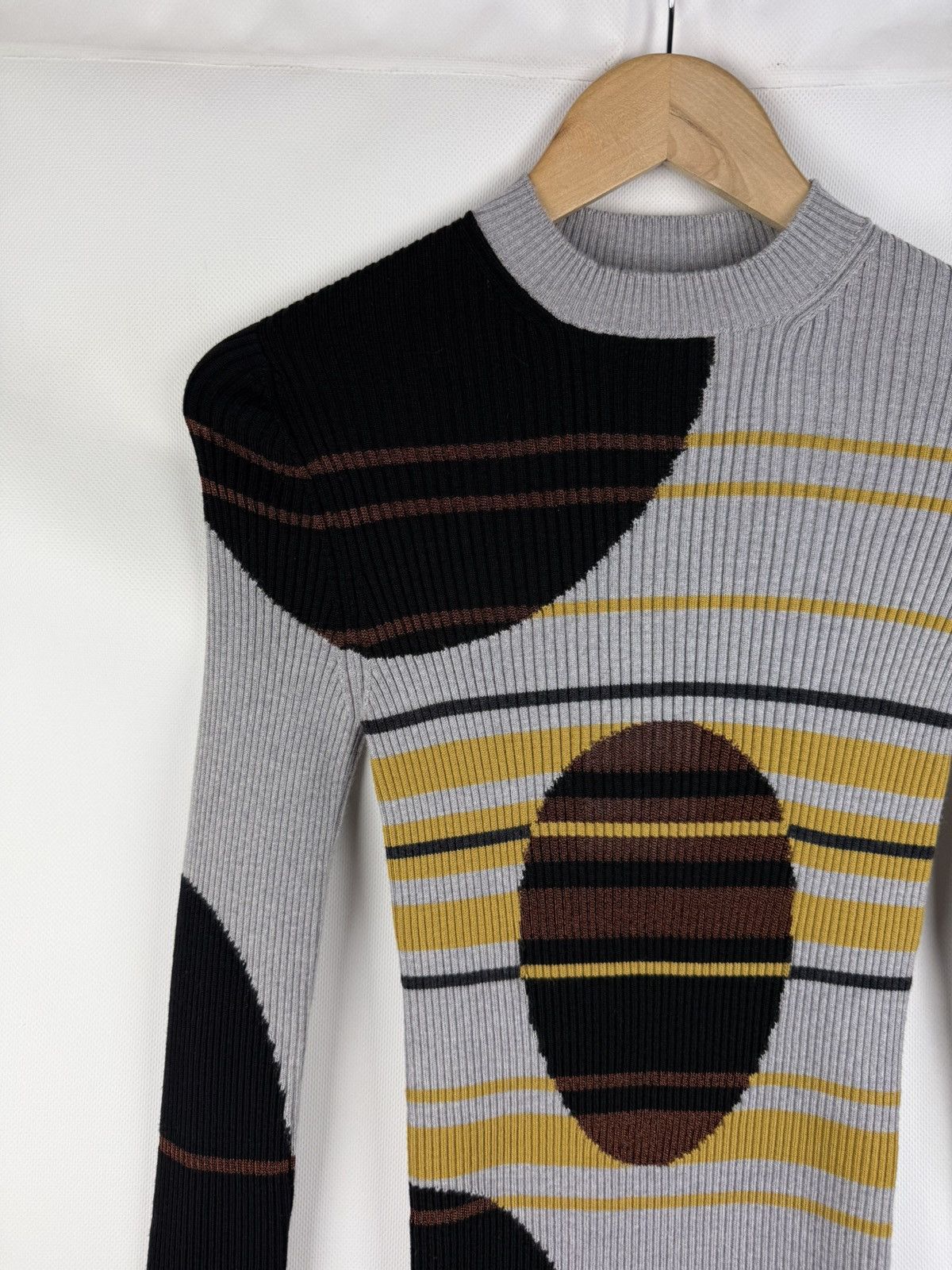 Maison Margiela Margiela Runaway Geometric Pattern Wool Sweater Pullover Size S / US 4 / IT 40 - 4 Thumbnail