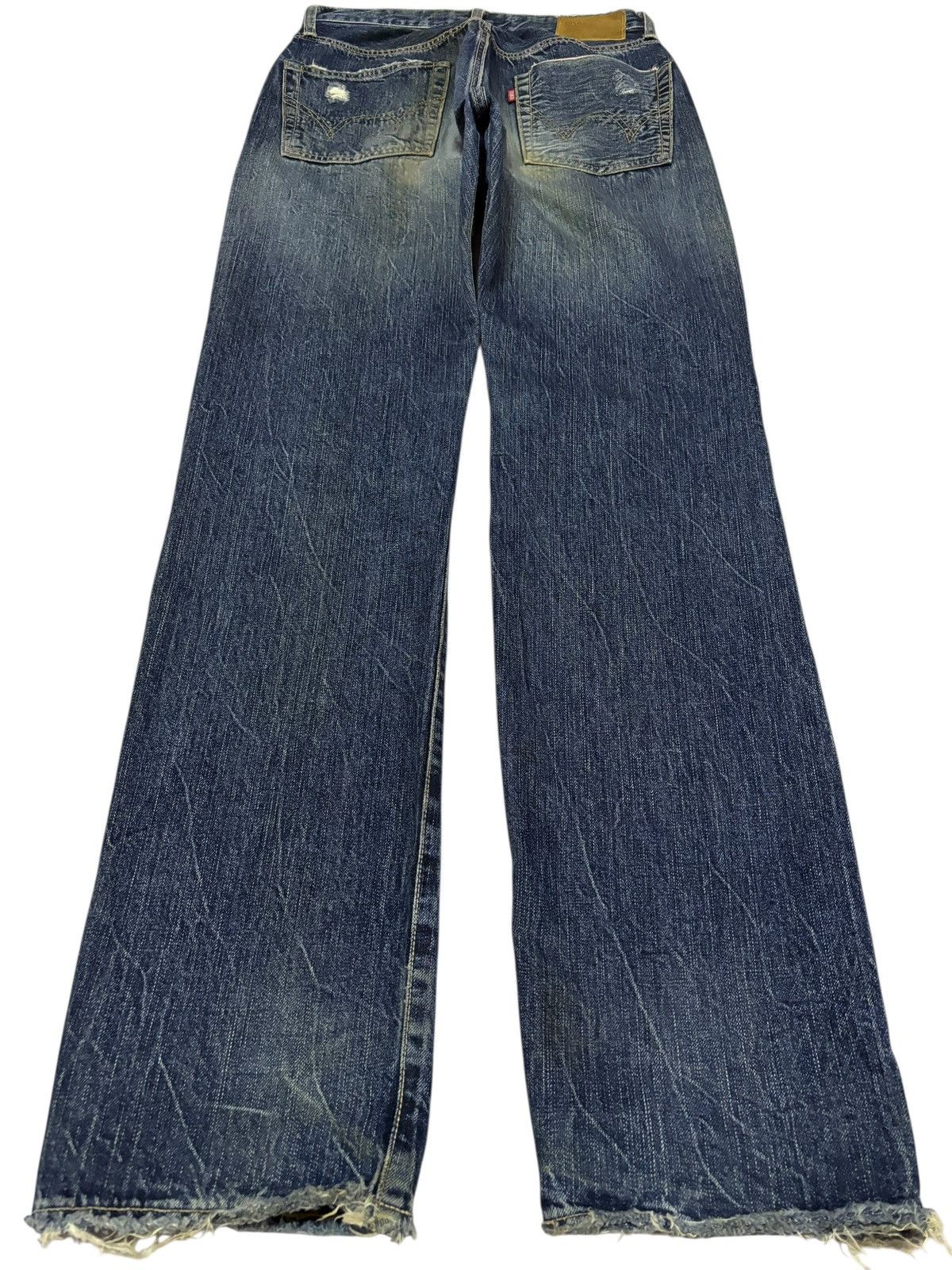 Edwin Vtg Edwin Japan 505 Selvedge Distressed Jeans Size US 28 / EU 44 - 3 Thumbnail