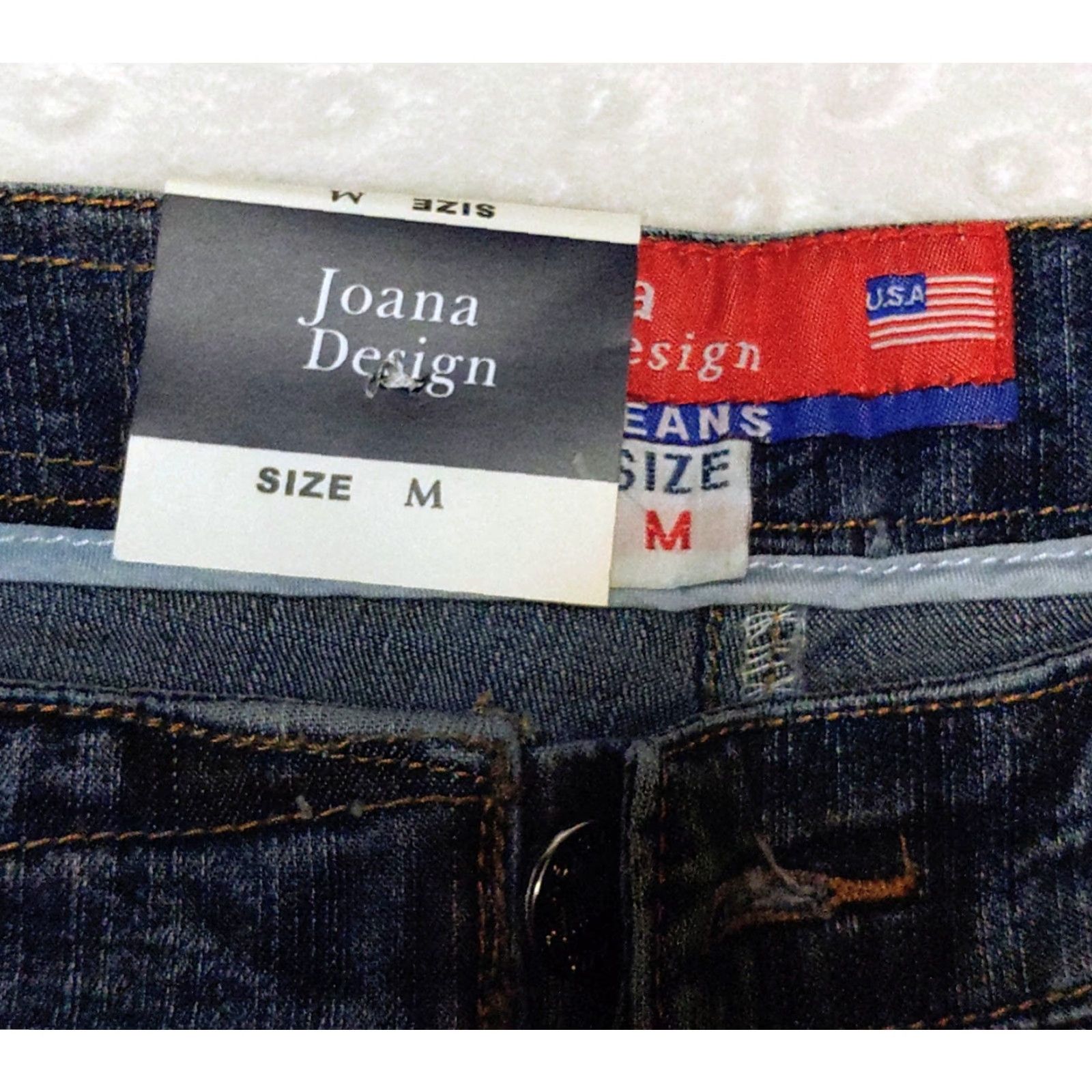 Denime VINTAGE Joana Designs Women's Classic Flare Jeans Blue Denim Embroidered Size Med 30 USA Size 30" / US 8 / IT 44 - 5 Thumbnail