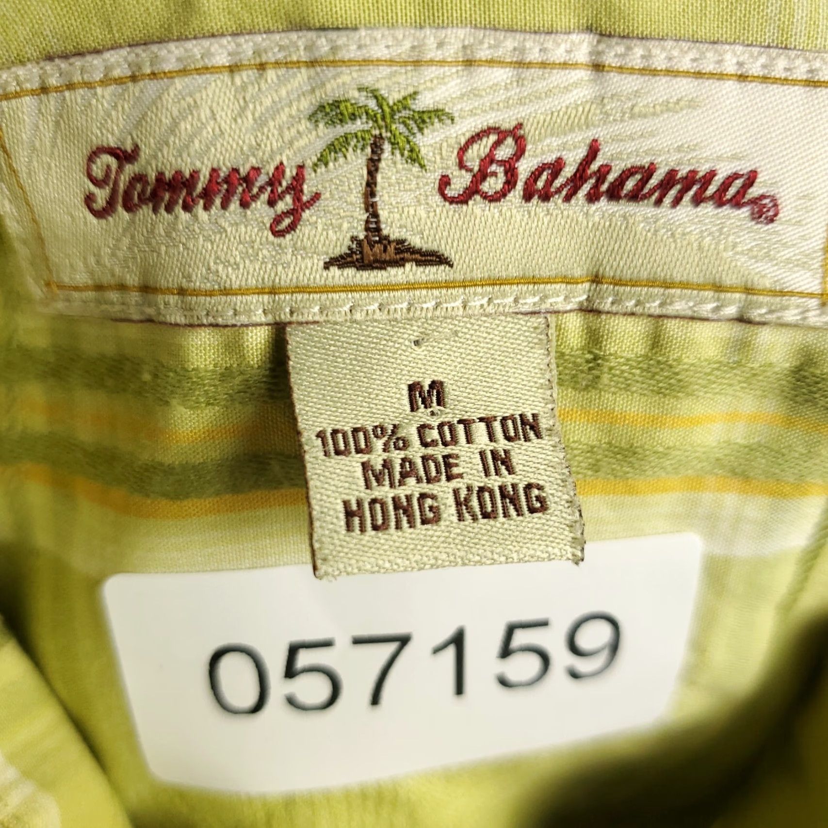 Tommy Bahama Tommy Bahama Shirt Men's Medium Green Plaid Cotton Button-Up Long Sleeve Mens Size US M / EU 48-50 / 2 - 8 Thumbnail
