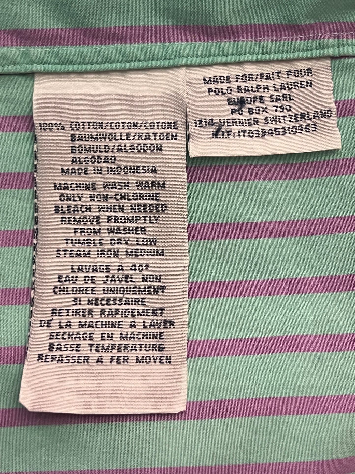 Polo Ralph Lauren × Vintage Polo by Ralph Lauren Westerton Vintage Men's Striped Shirt-M Size US M / EU 48-50 / 2 - 8 Thumbnail