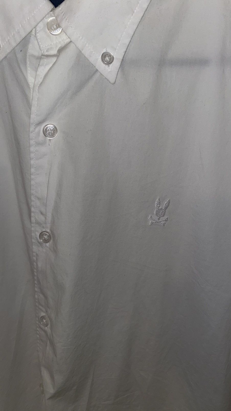 Designer × Polo Ralph Lauren × Psycho Bunny Psycho Bunny White Button Up Short Sleeve Size US L / EU 52-54 / 3 - 2 Thumbnail