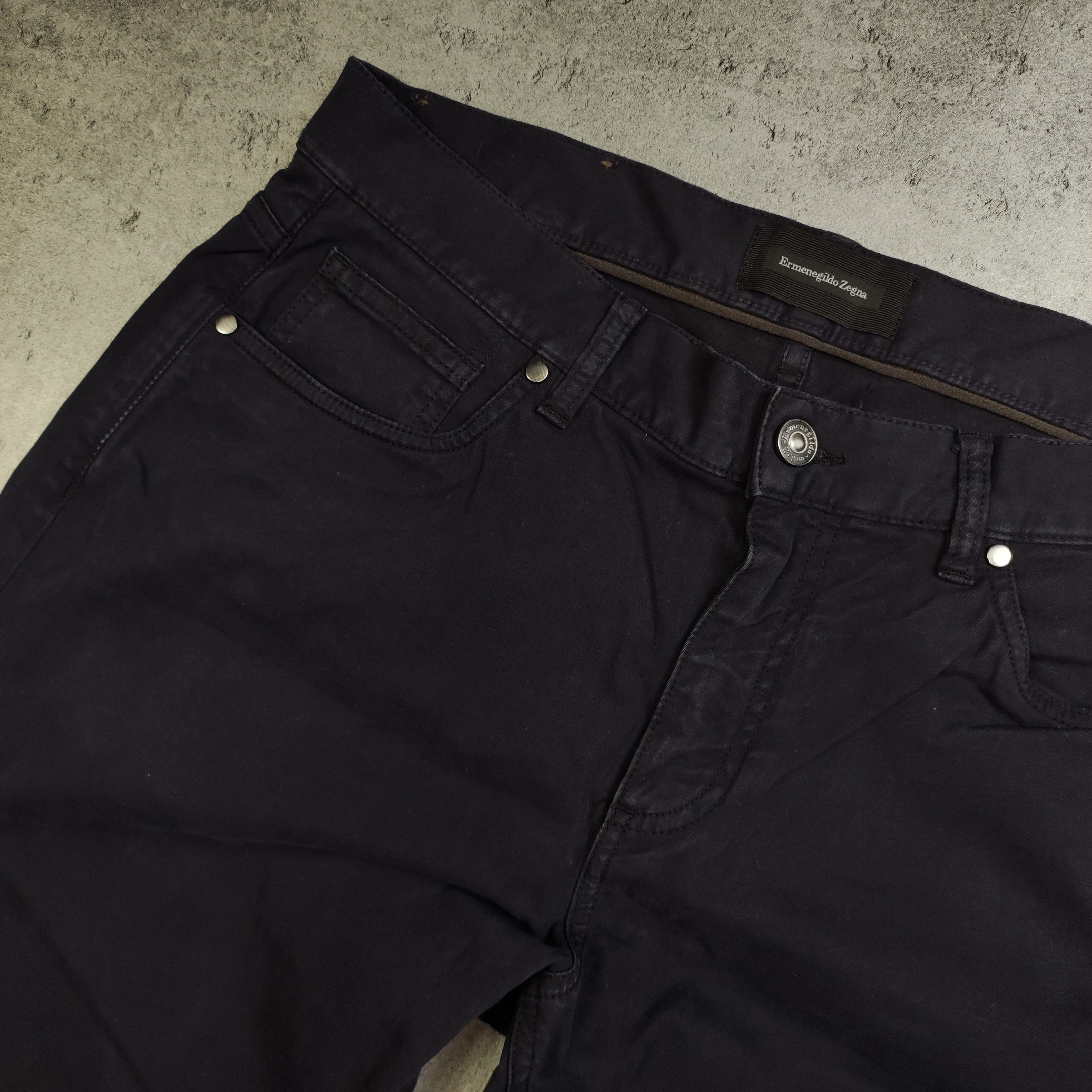 Ermenegildo Zegna RARE Luxury Ermenegildo Zegna Dark Purple Casual Pants Size US 34 / EU 50 - 5 Thumbnail