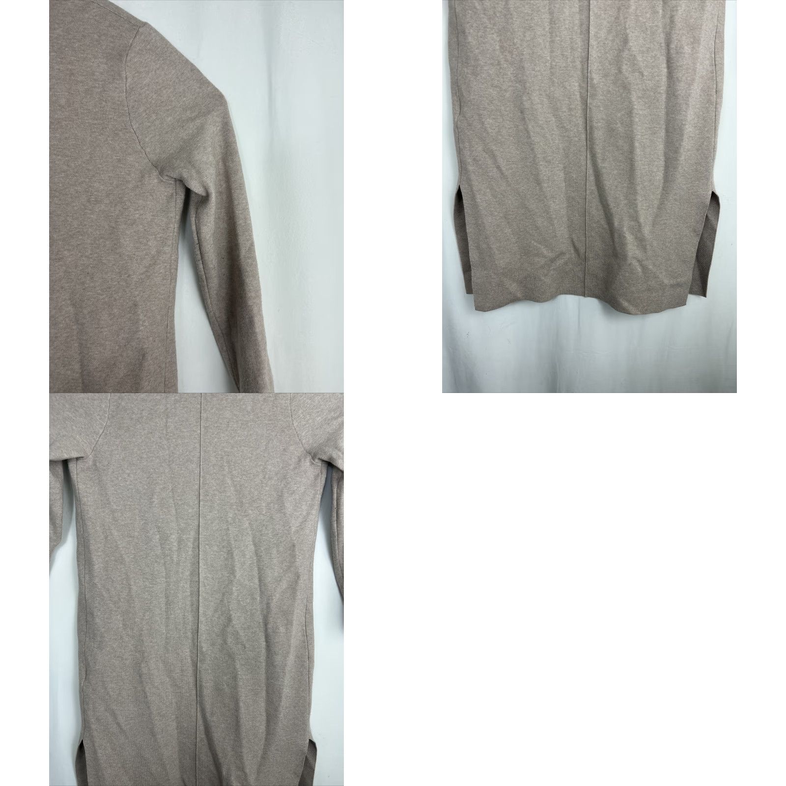 Banana Republic Banana Republic Cardigan Womens Small Open Duster Light Taupe Brown Nylon Polyester Viscose Long Sleeve sweaters Size S / US 4 / IT 40 - 10 Thumbnail