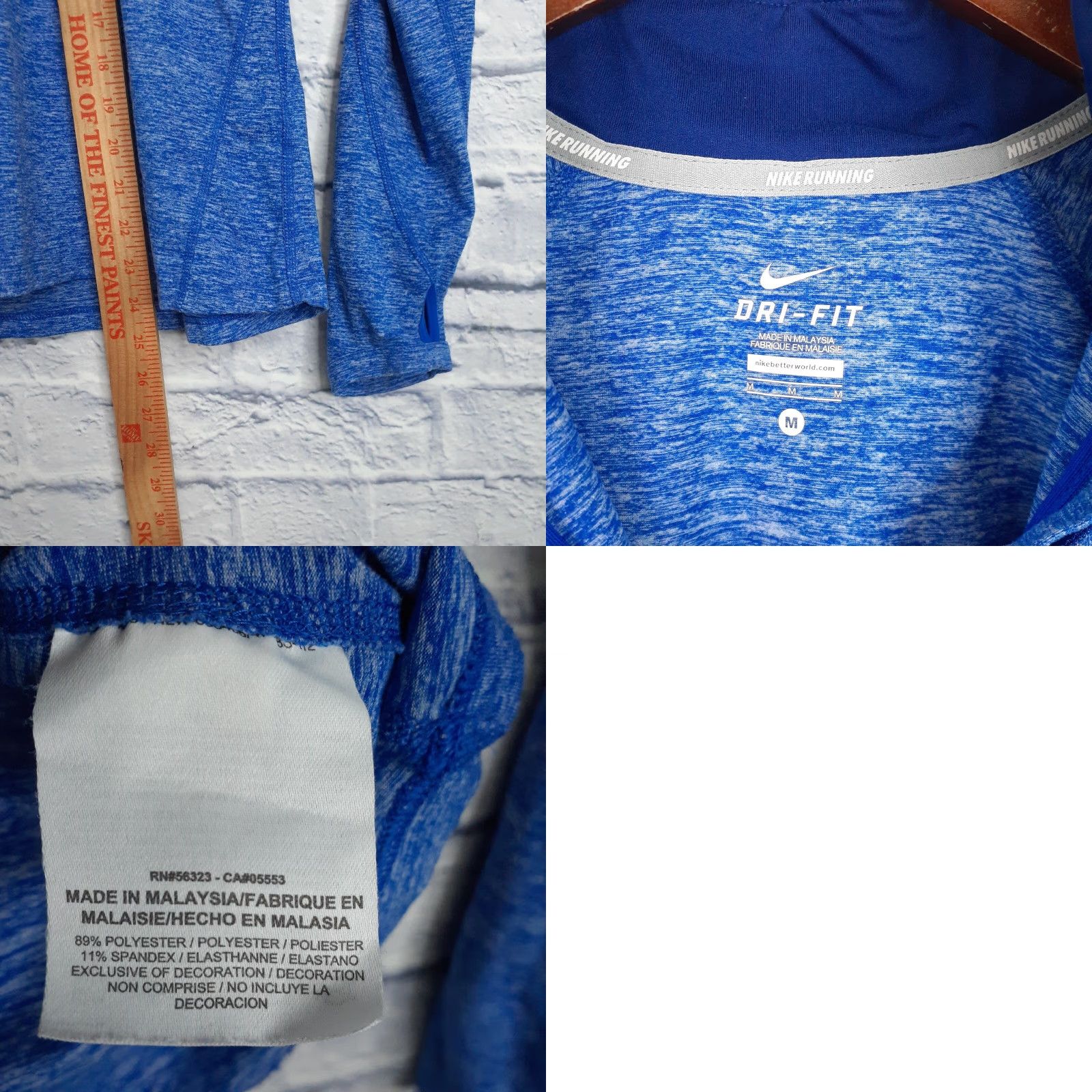 Nike Nike Element Dri-Fit Running Long Sleeve 1/4 Zip Pullover Shirt Womens Small Blue Casual Activewear Nike Dri-Fit 1/4 Zip Running & Jogging Women S Size S / US 4 / IT 40 - 8 Thumbnail
