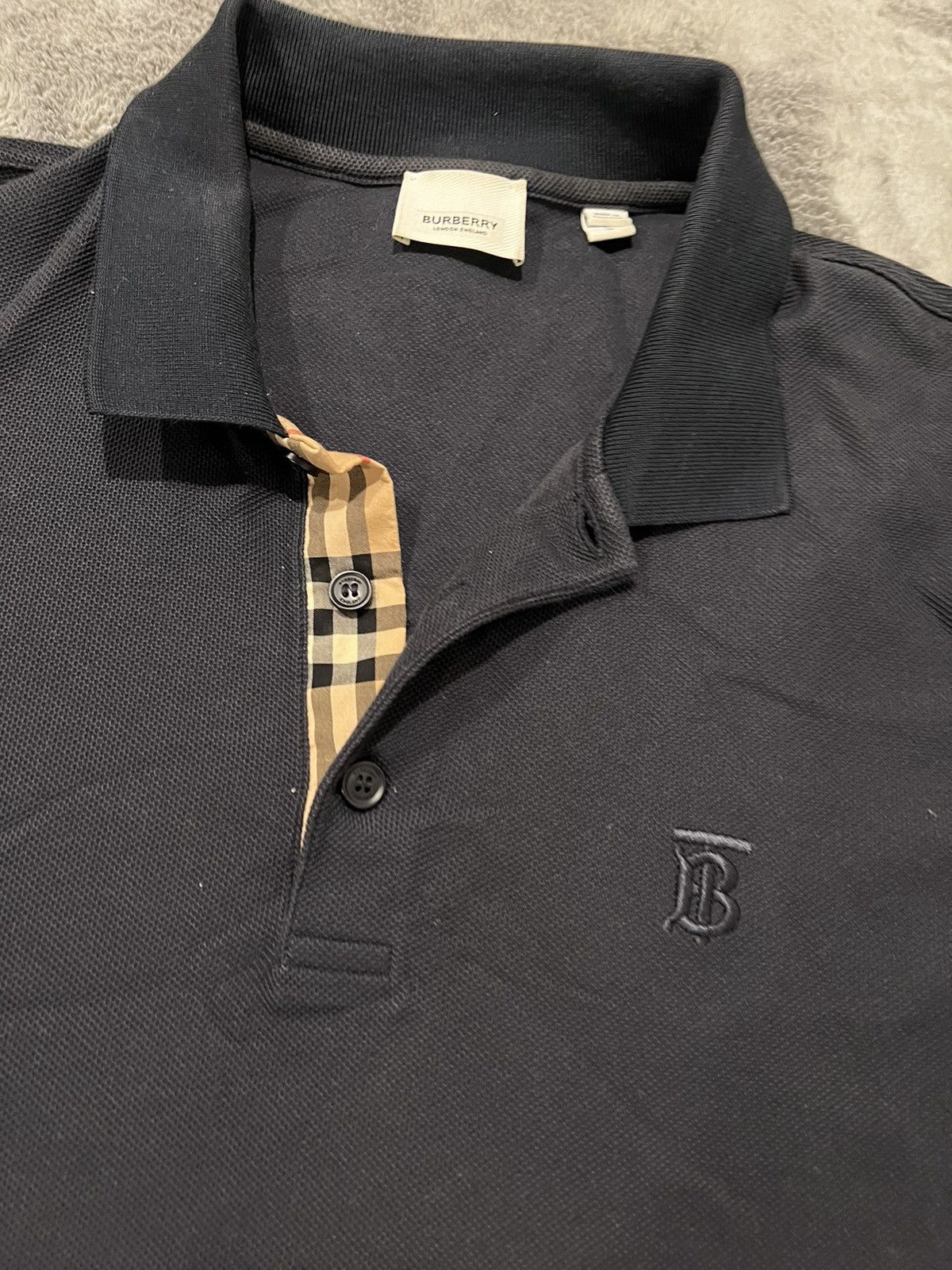 Burberry Men’s Eddie pique polo shirt Burberry Size US L / EU 52-54 / 3 - 3 Thumbnail