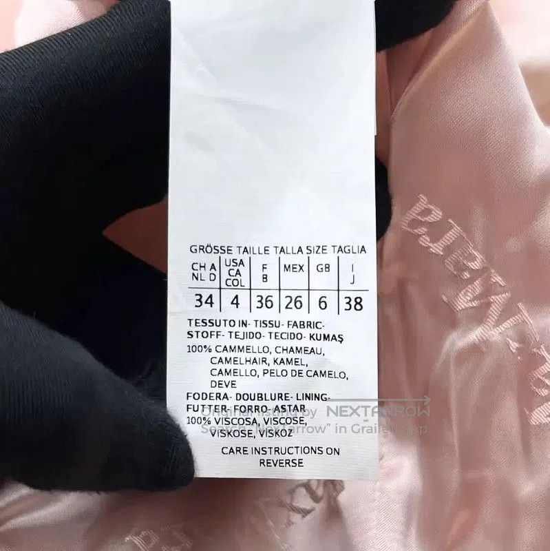 Max Mara MaxMara Pink Alpaca Wool Coat with Logo . Size M / US 6-8 / IT 42-44 - 6 Thumbnail
