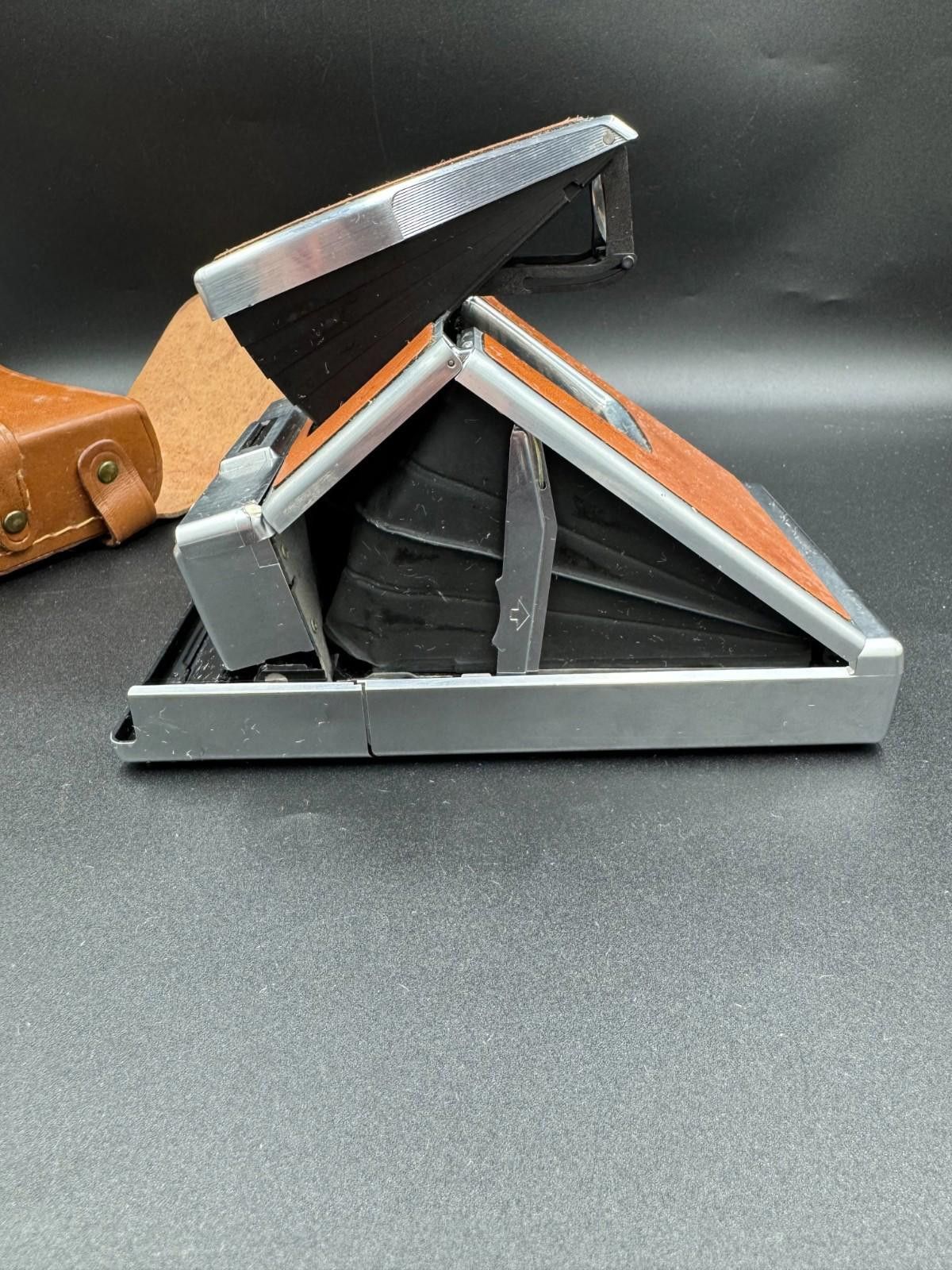 Polaroid Polaroid SX-70 Instant Land Camera Silver and Tan Brown w/ L Size ONE SIZE - 9 Thumbnail